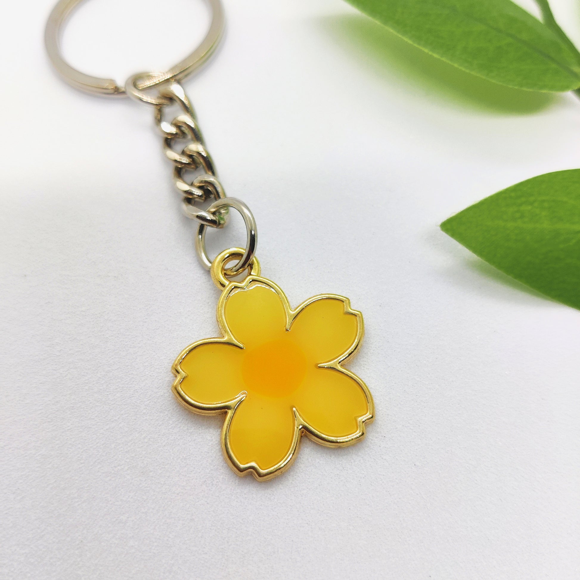 Flower Charm Keychain