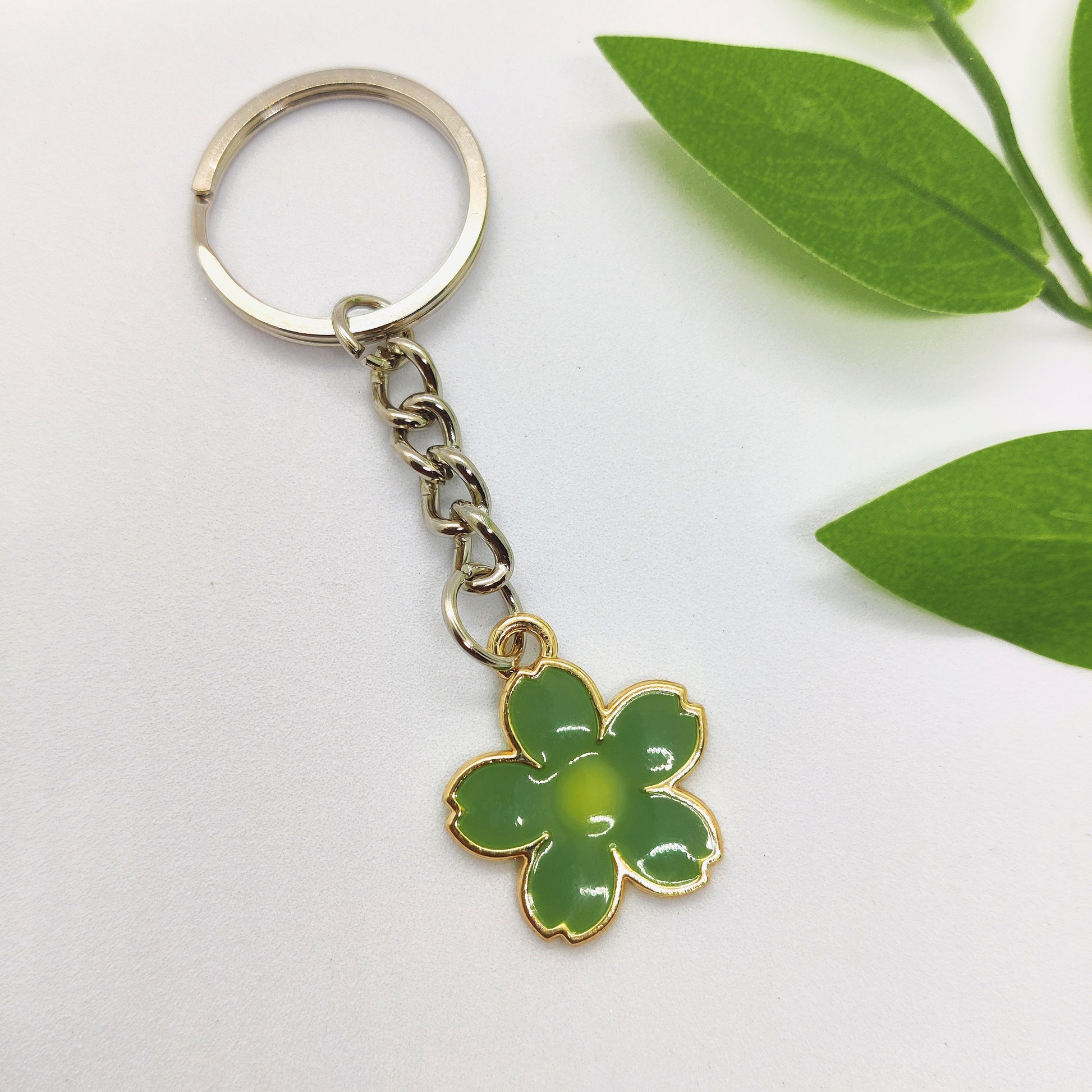Flower Charm Keychain