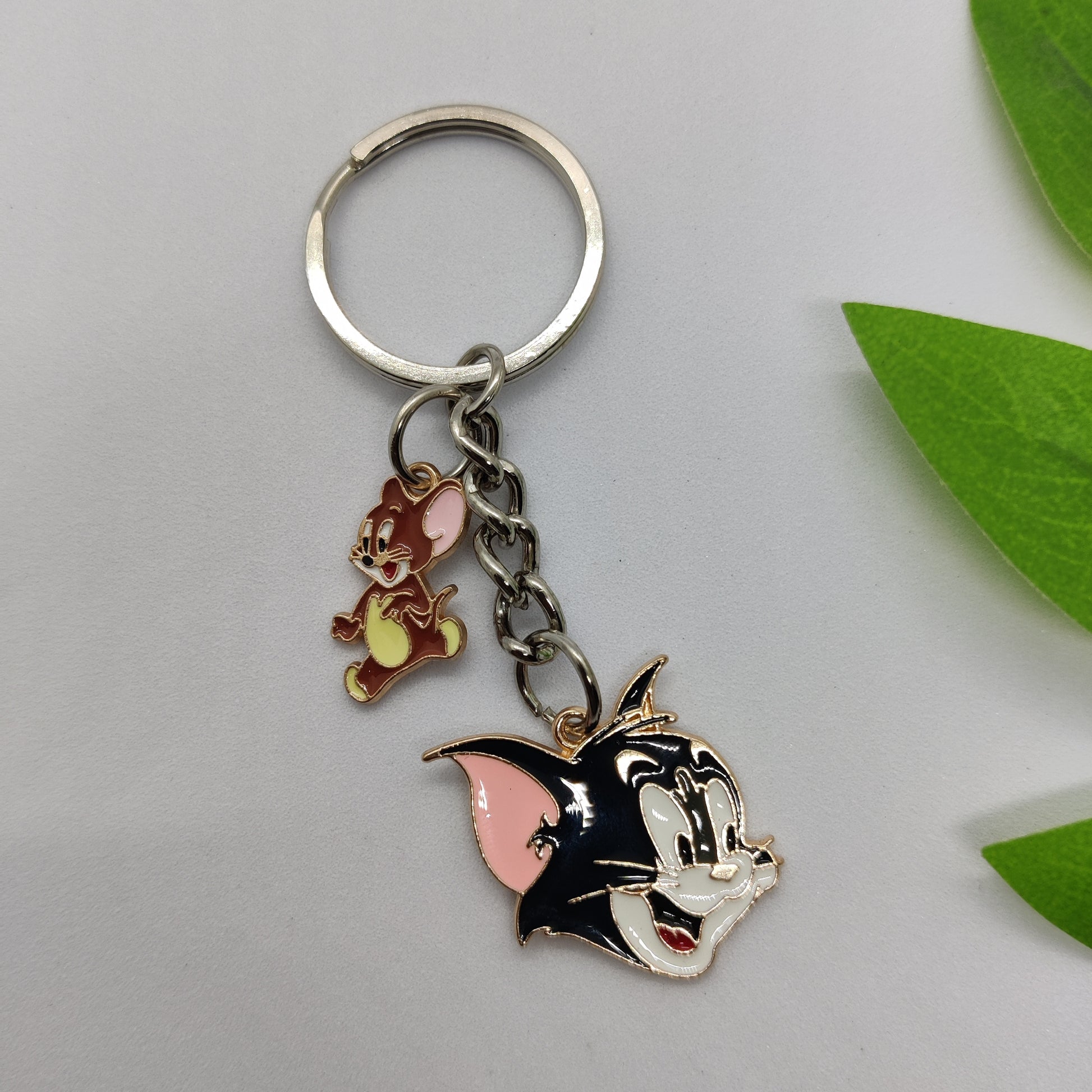 Tom & Jerry Charm Keychain