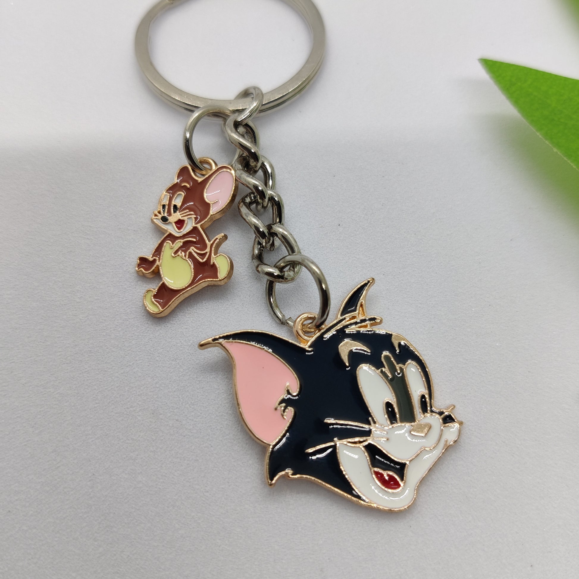Tom & Jerry Charm Keychain