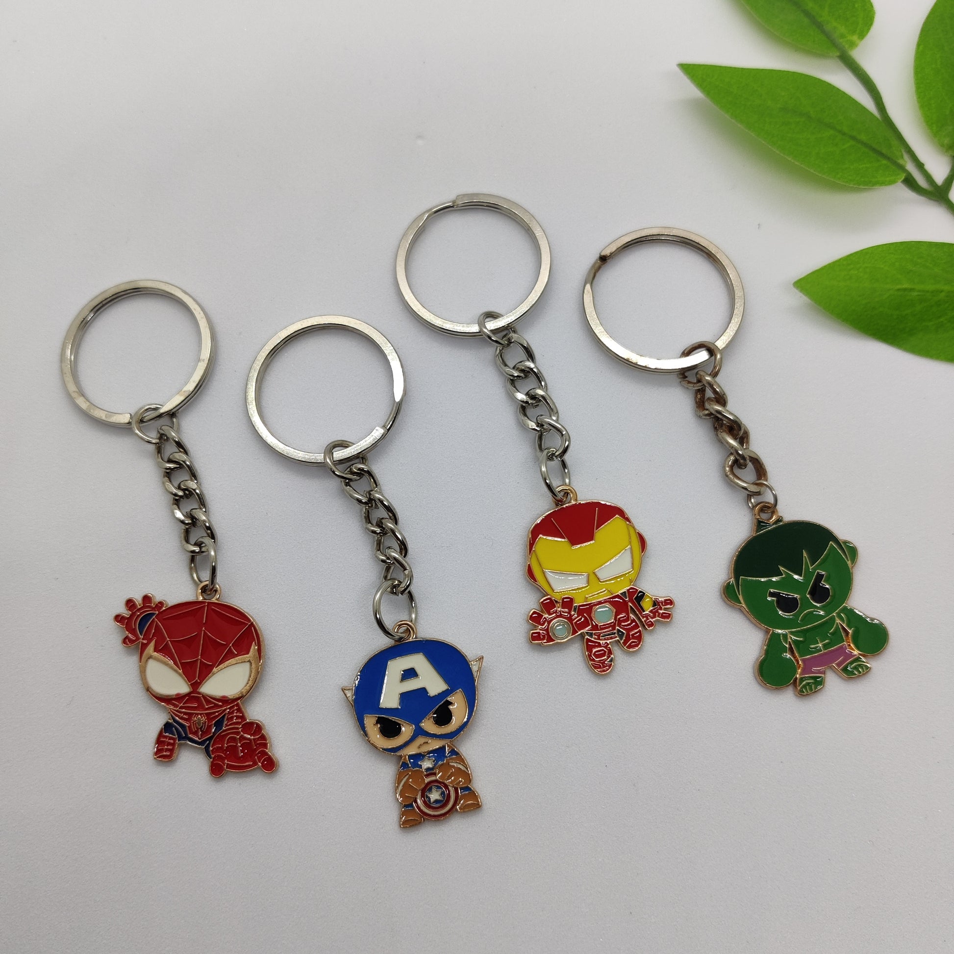 Marvel Super Squad Charm Keychain Set
