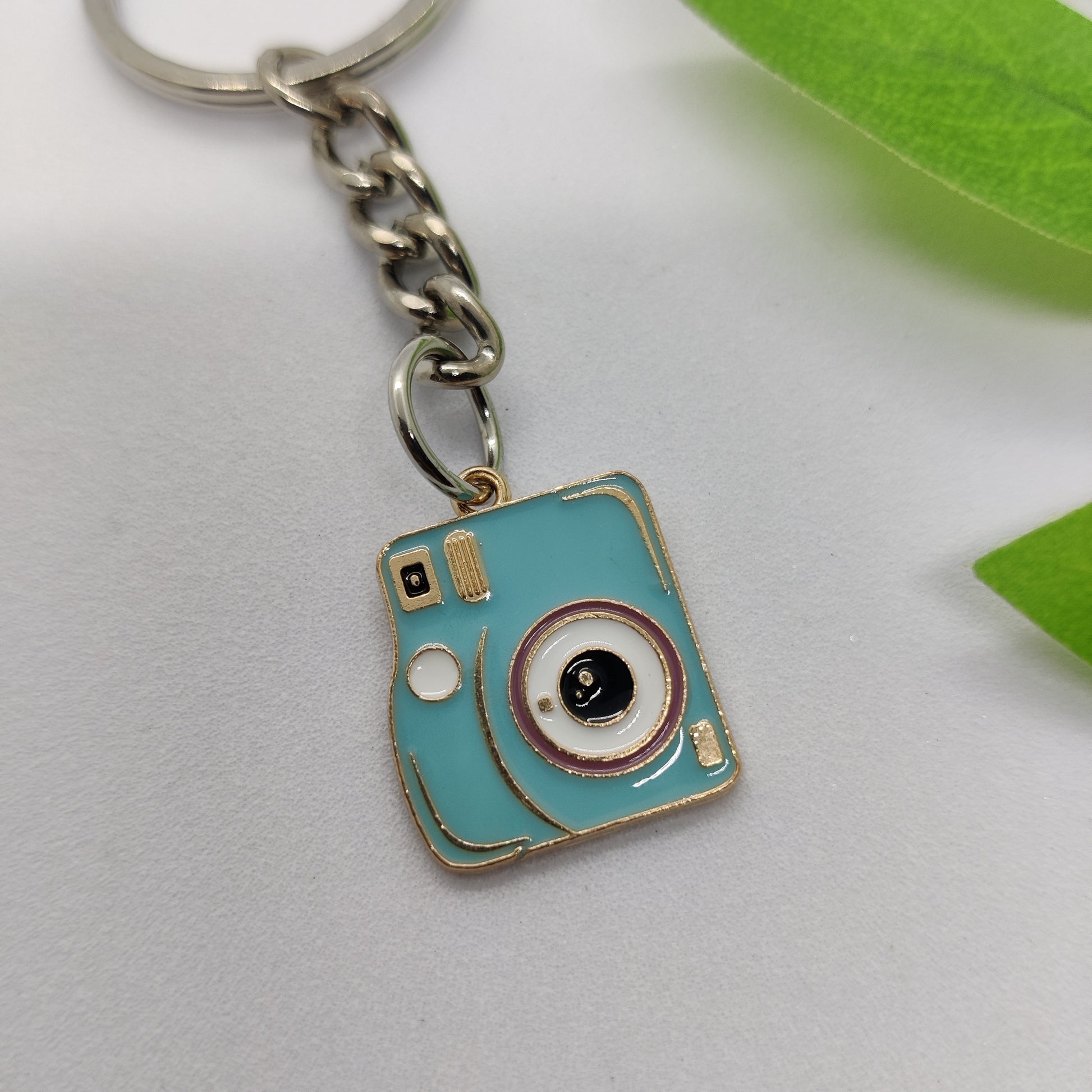 Polaroid Camera Charm Keychain