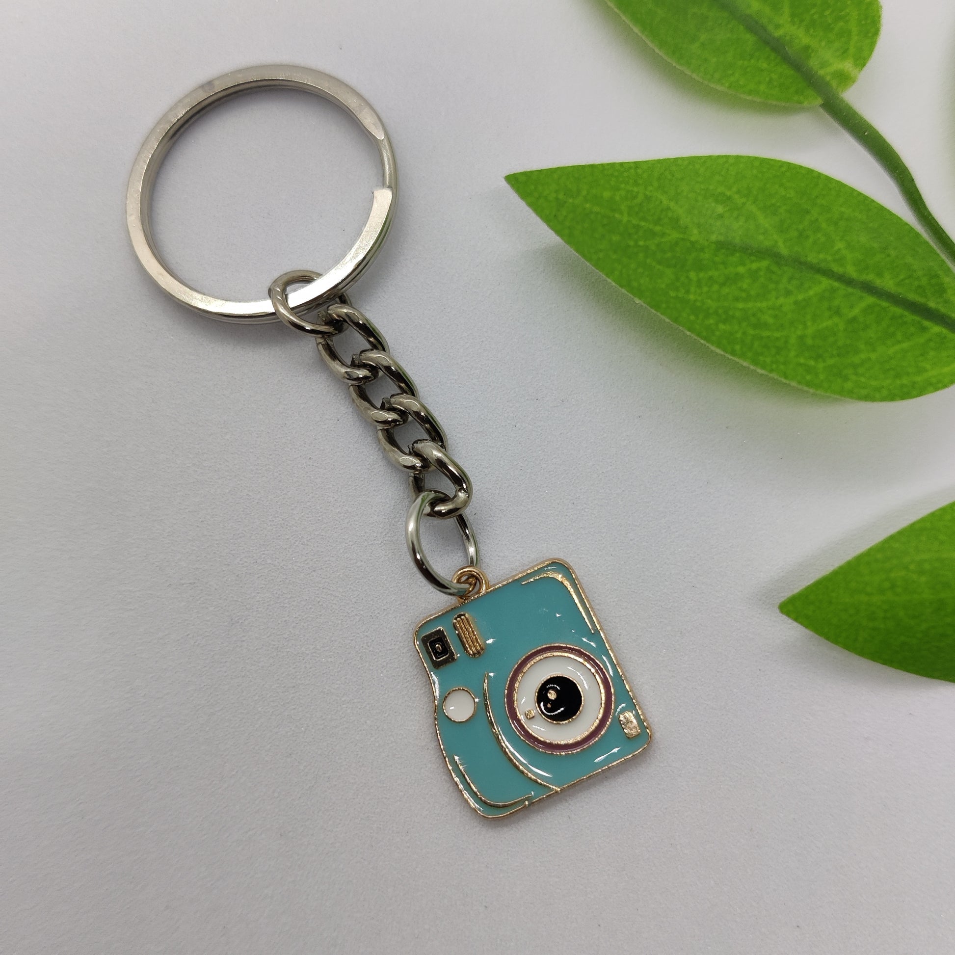 Polaroid Camera Charm Keychain