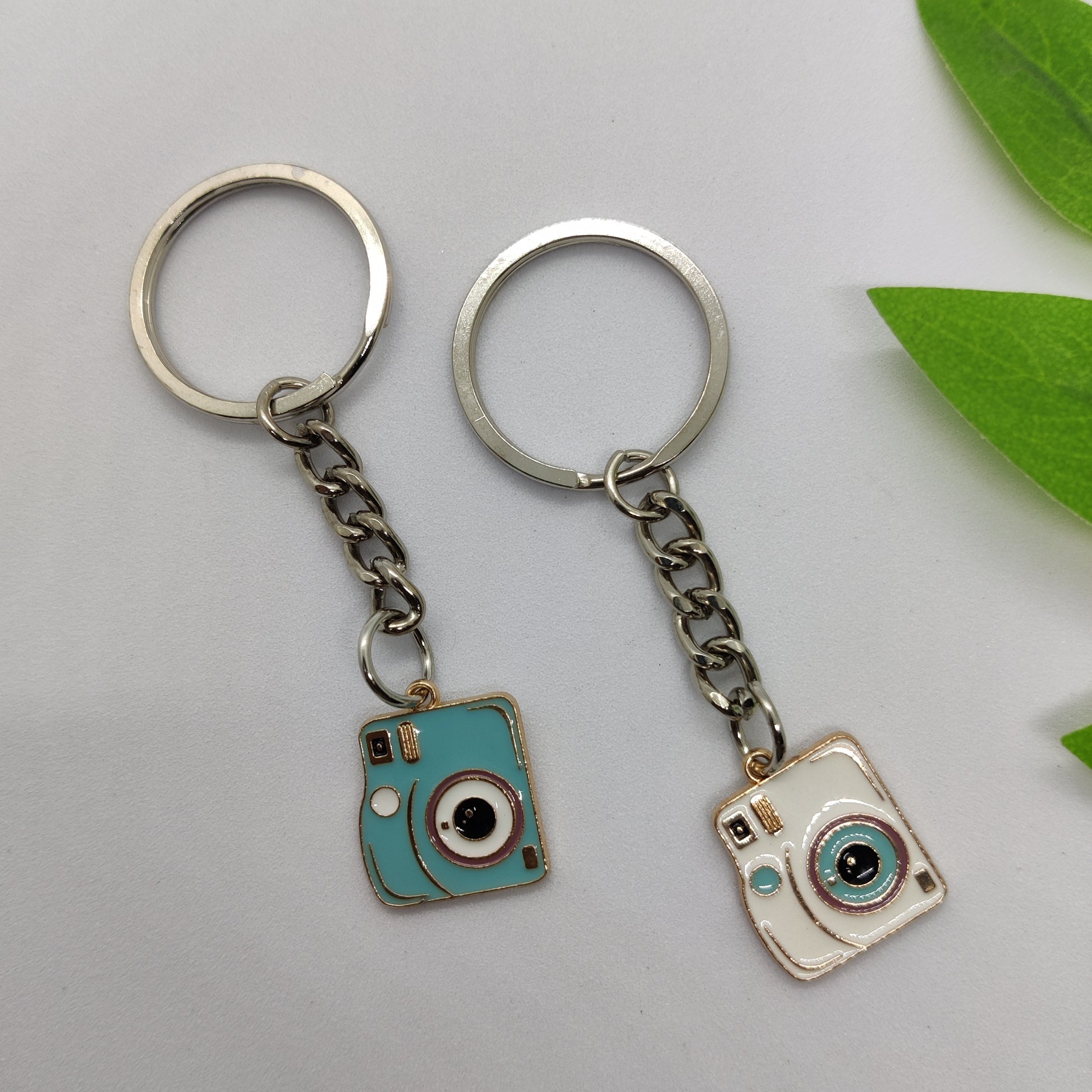 Polaroid Camera Charm Keychain
