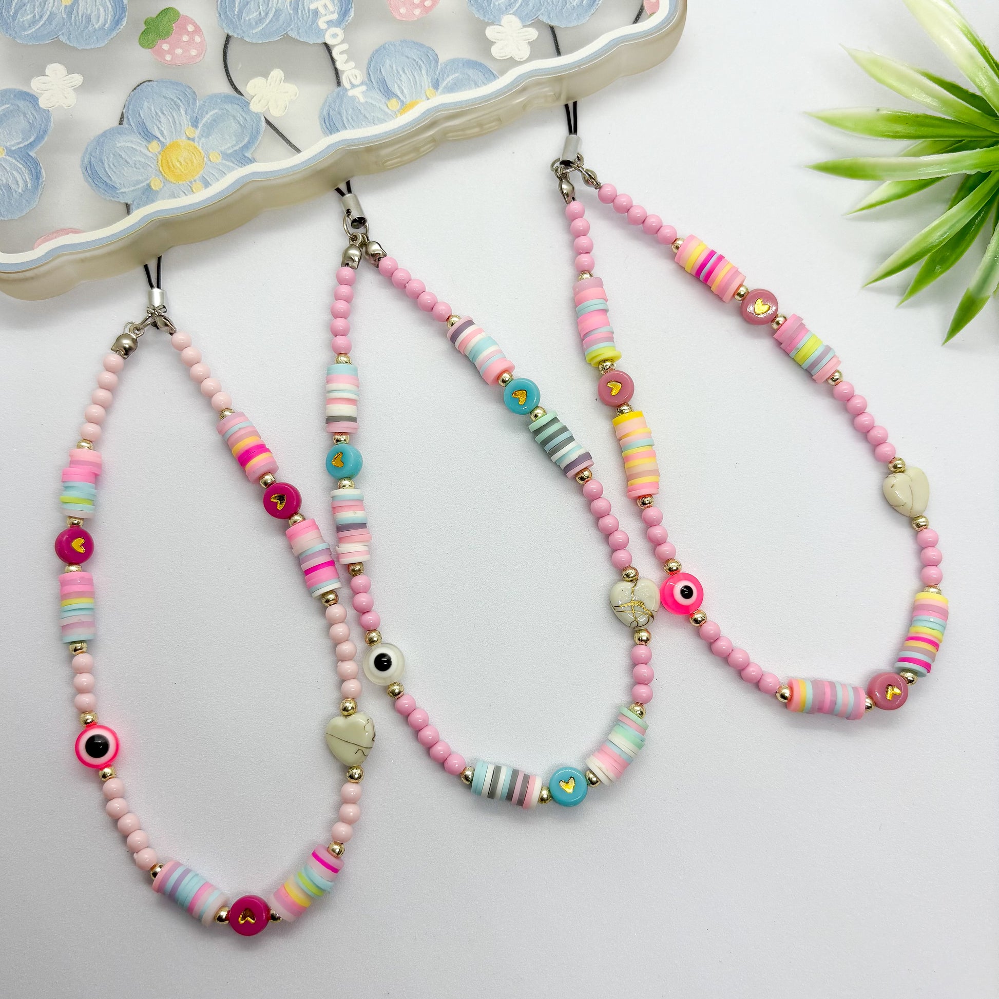 Pretty in Pink Fimo Phone Charm