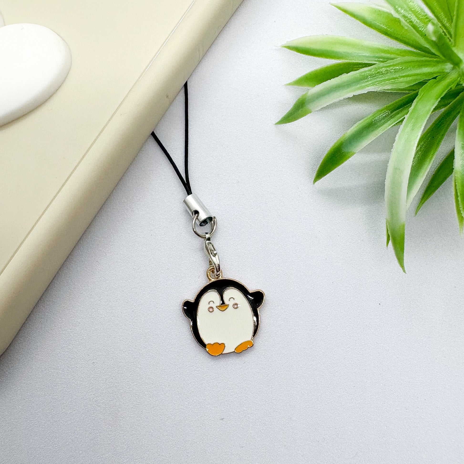 Penguin & Bunny Mini Phone Charm