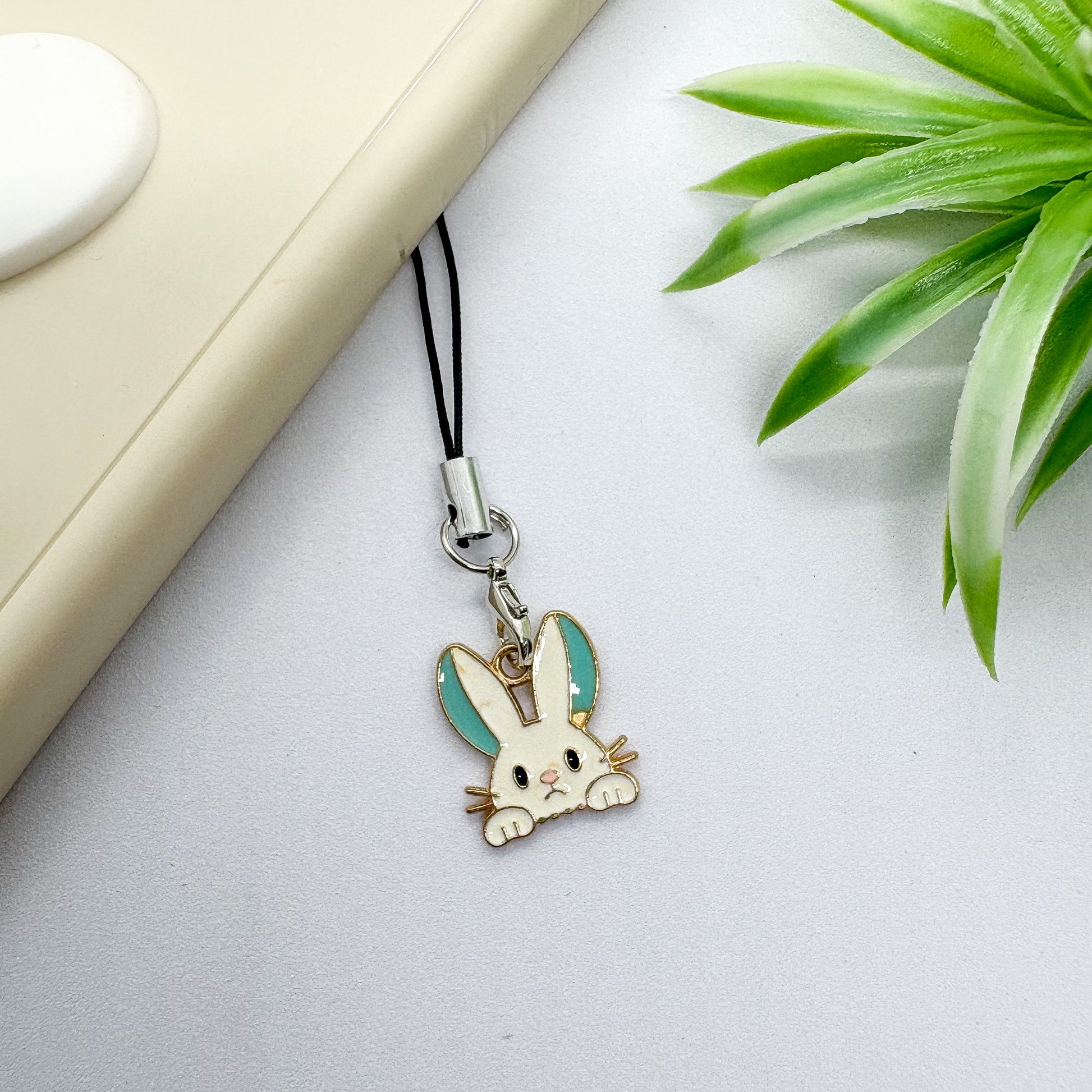 Penguin & Bunny Mini Phone Charm
