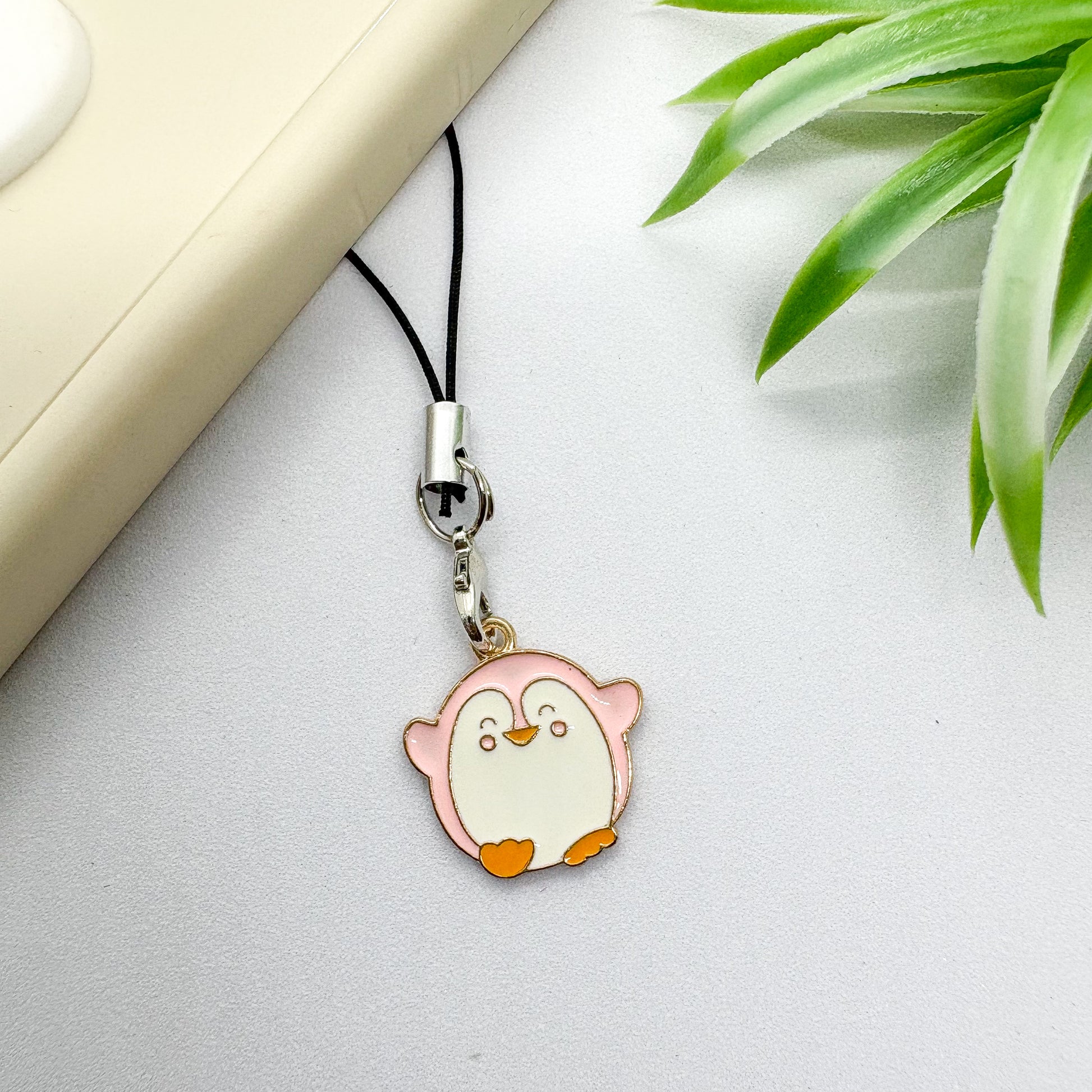 Penguin & Bunny Mini Phone Charm