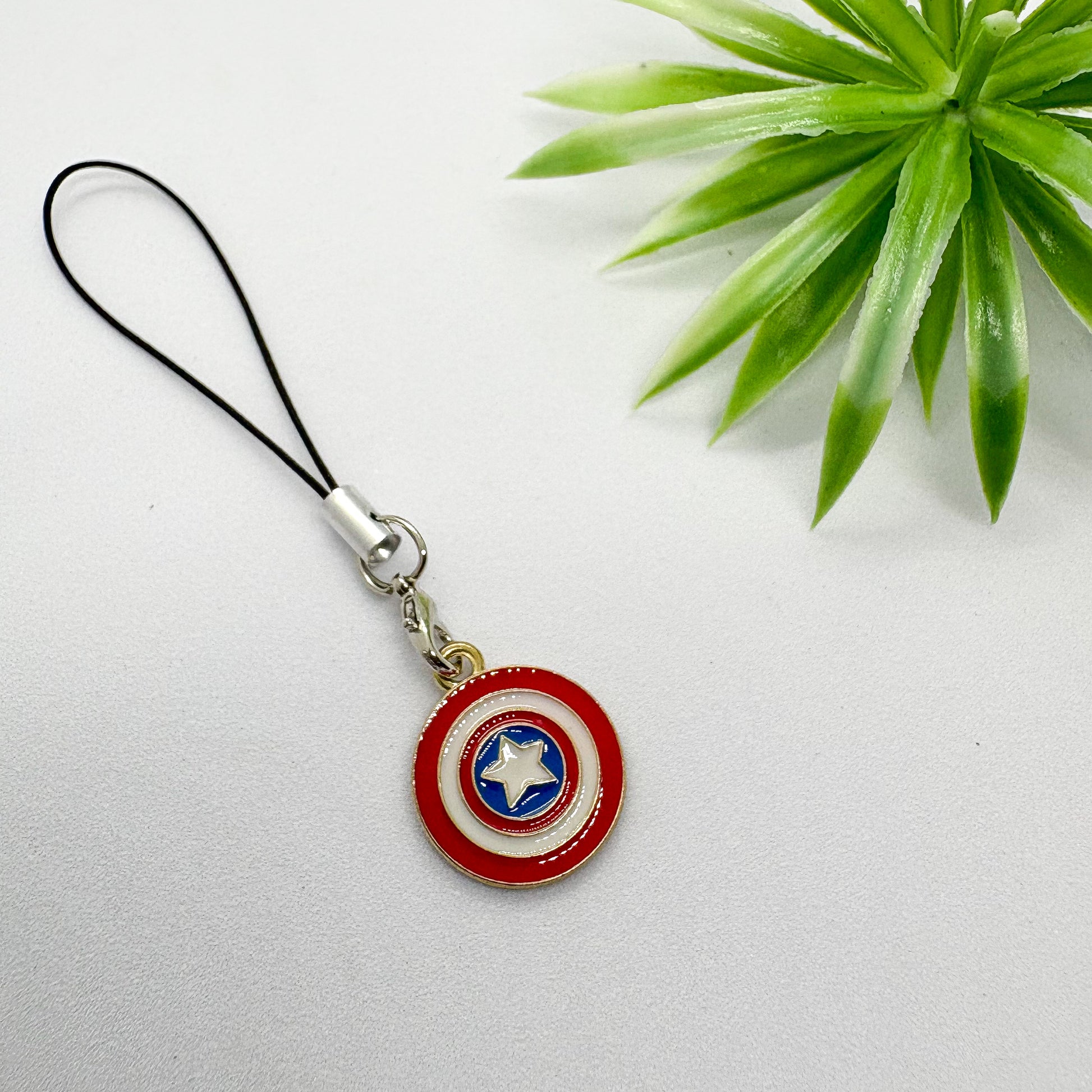 Captain America Shield Mini Phone Charm