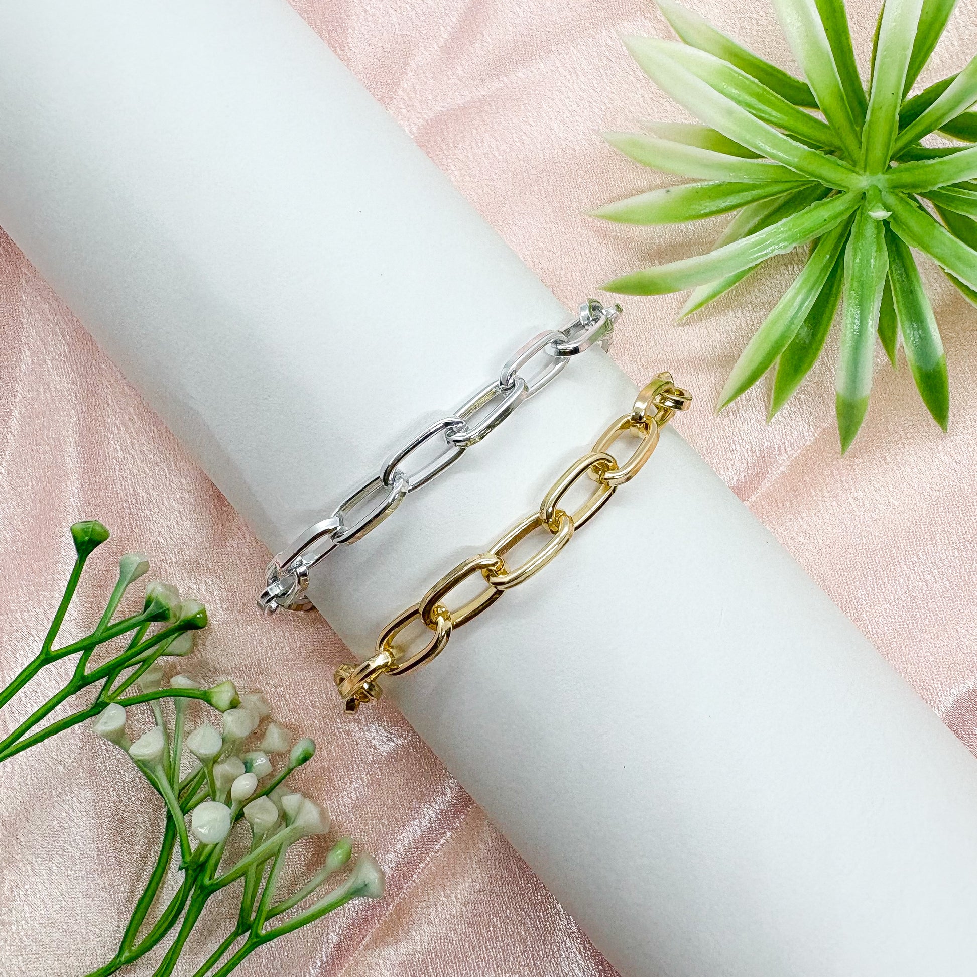 Paper Clip Chain Bracelet