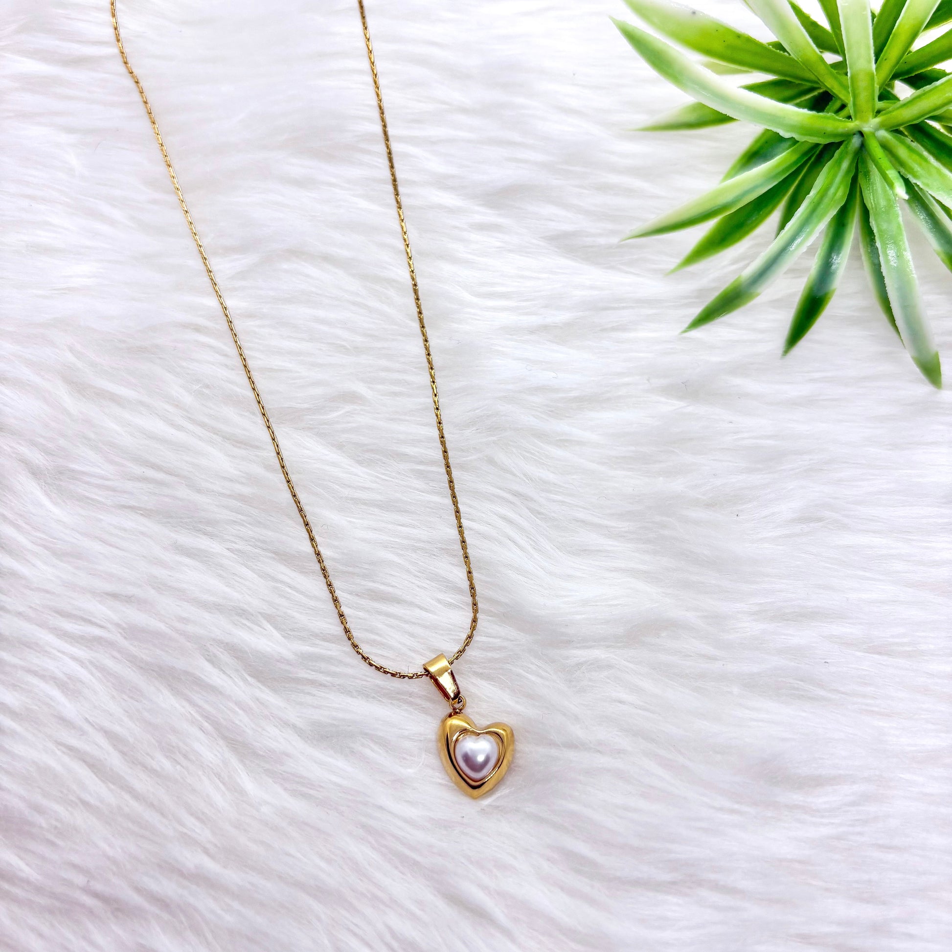 Pearl Heart Love Necklace