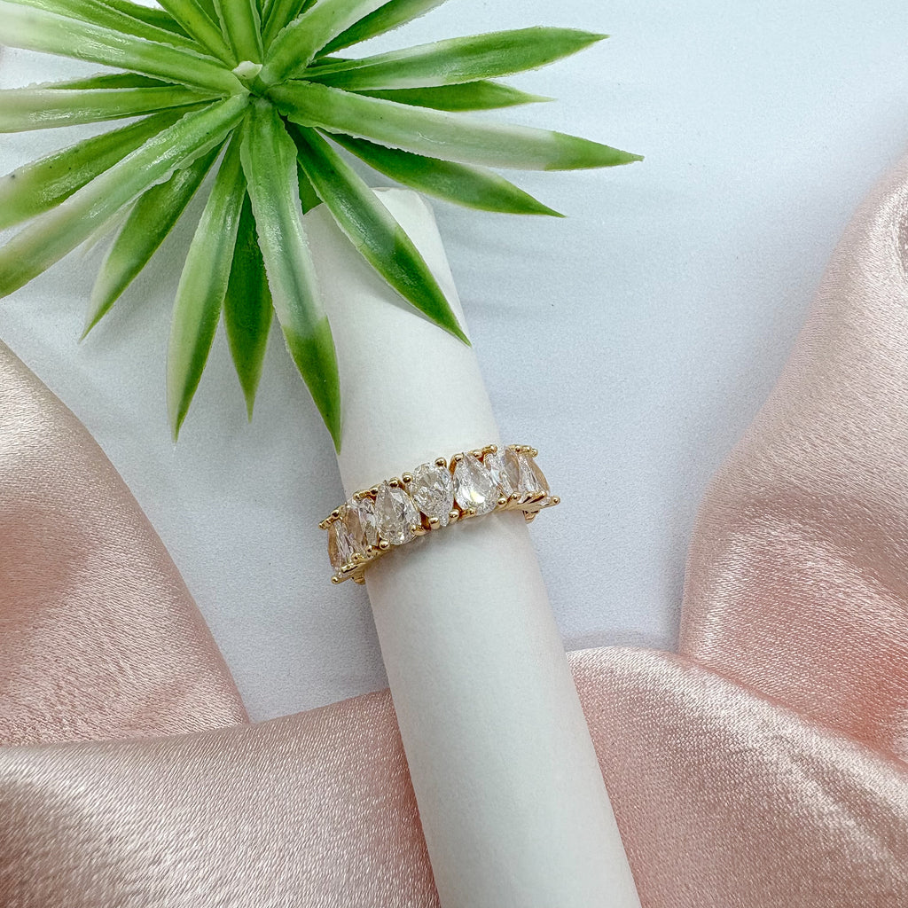 Raindrop Glow Band Ring (Adjustable)