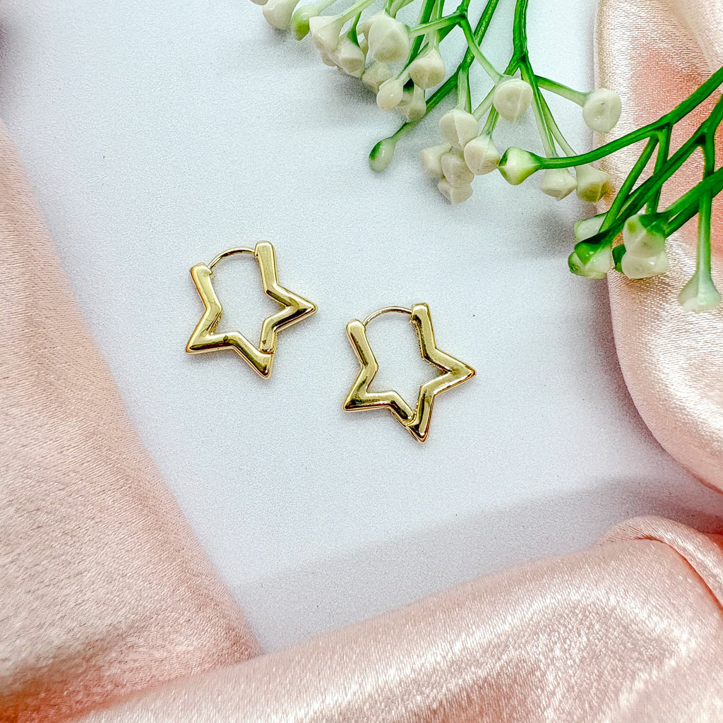 Celeste Star Mini Hoop Earrings