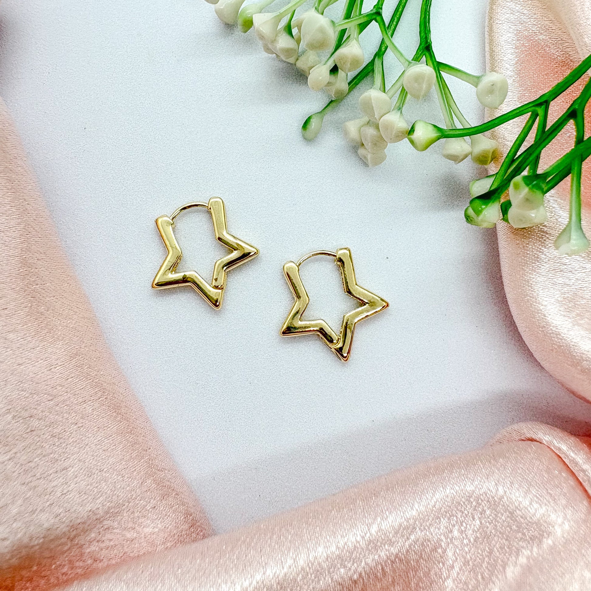 Celeste Star Mini Hoop Earrings