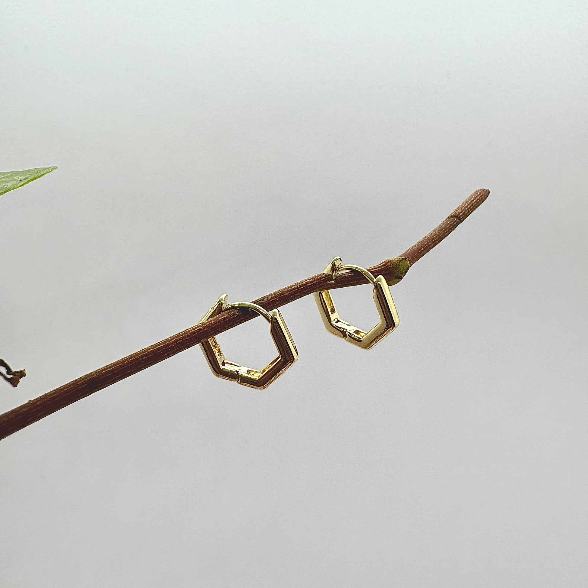 Hexa Mini Hoop Earrings