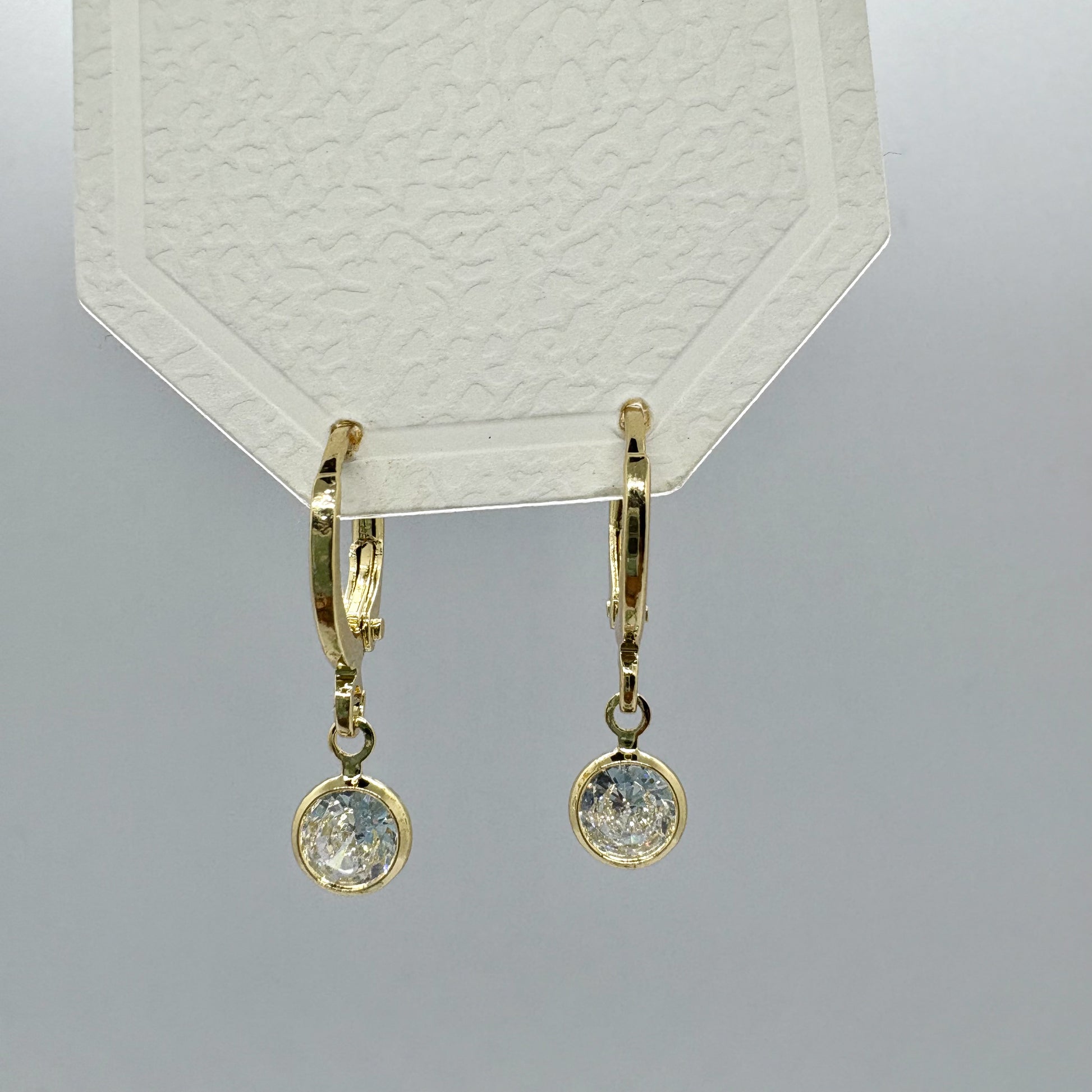 Hanging Diamond Golden Earrings