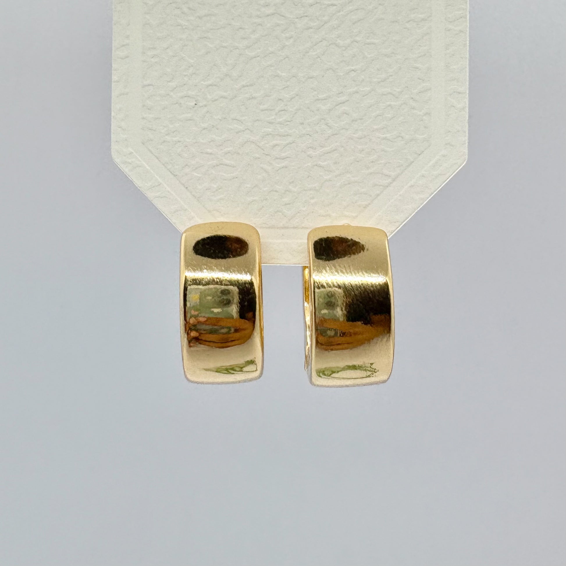 Classic Chunky Golden Hoop Earrings