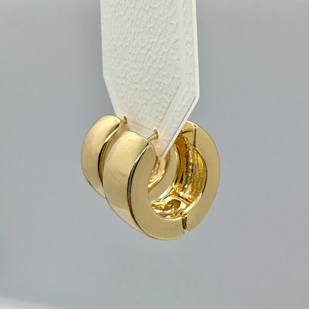 Classic Chunky Golden Hoop Earrings