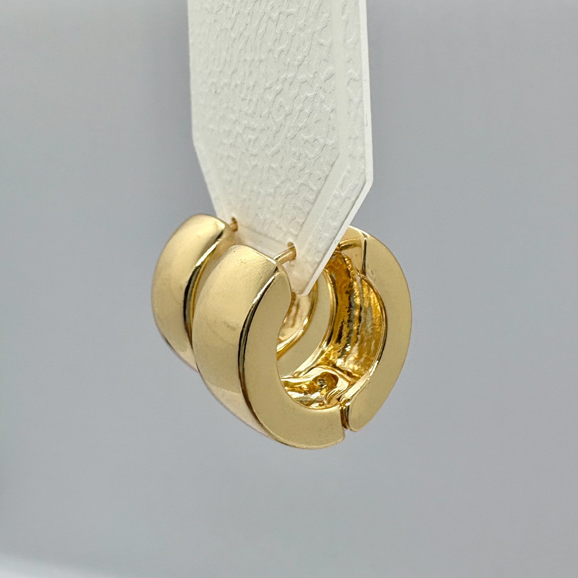 Classic Chunky Golden Hoop Earrings