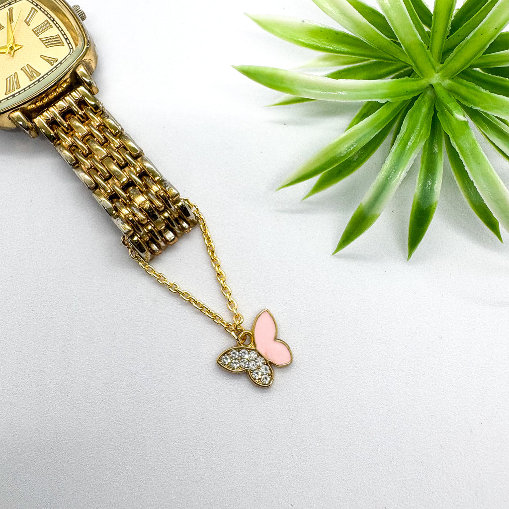 Sparkle Wings Butterfly Watch Charm