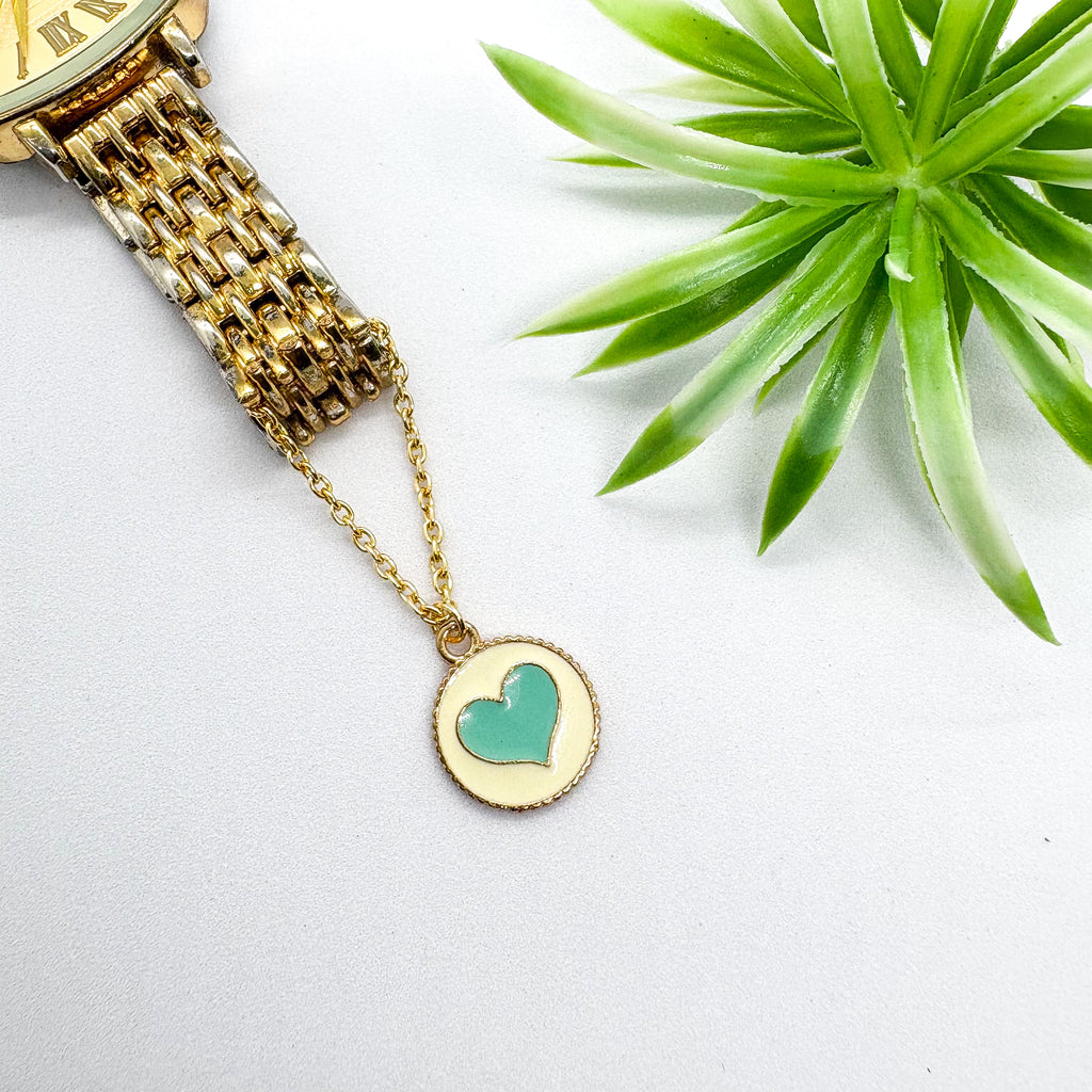 Heart in Circle Watch Charm