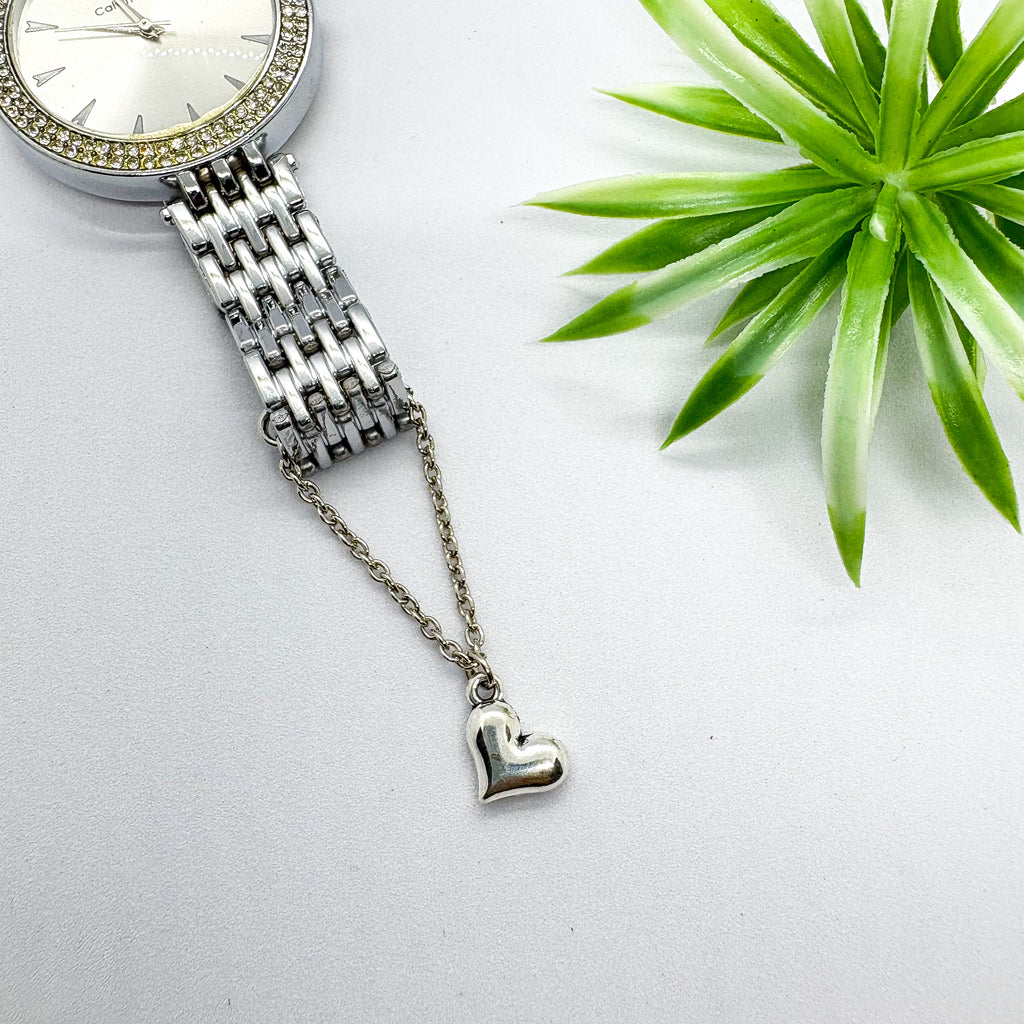 Heart Silver Watch Charm