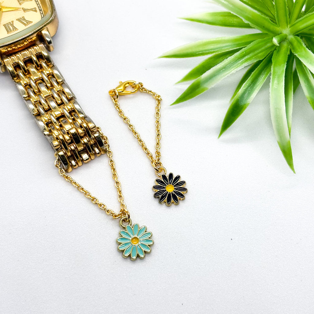 Daisy Flower Watch Charm