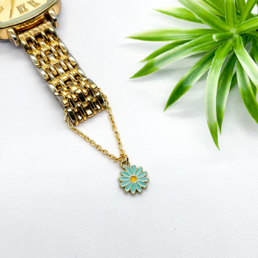 Daisy Flower Watch Charm