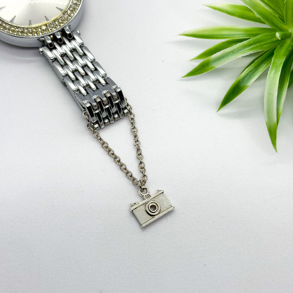 Camera Silver Watch Charm