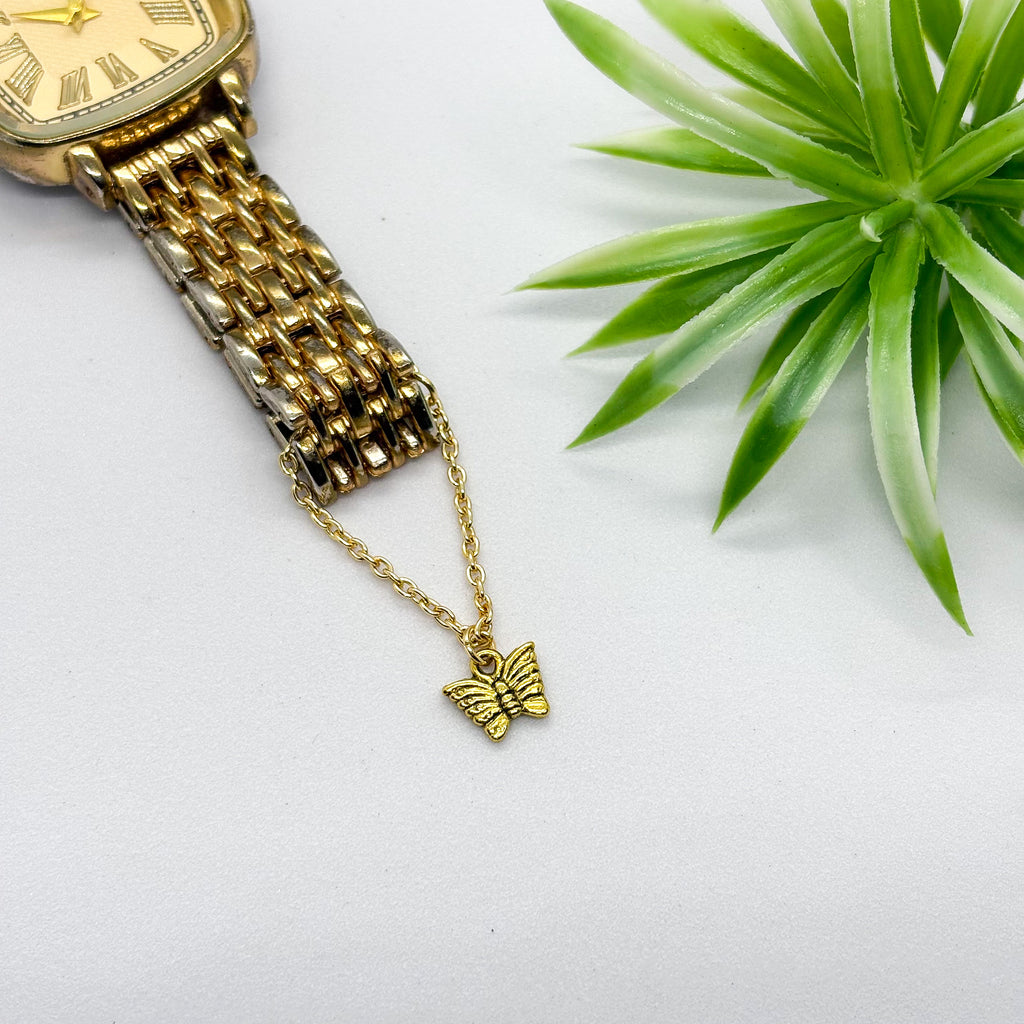 Butterfly Golden Watch Charm