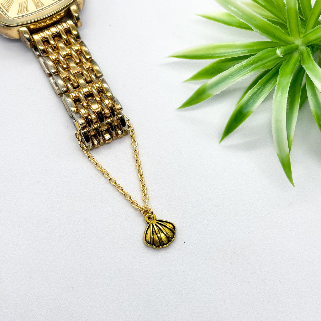 Shell of Gold Watch Charm