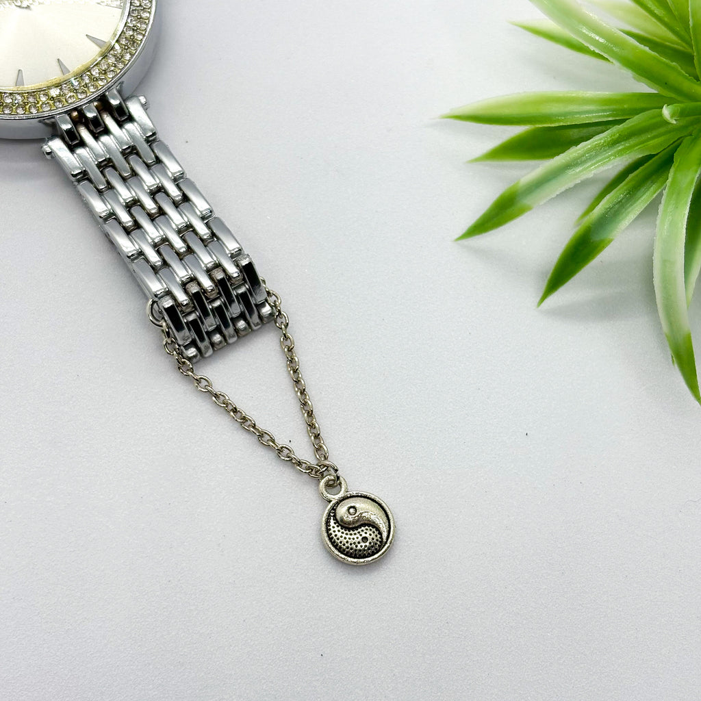 Yin Yang Silver Watch Charm