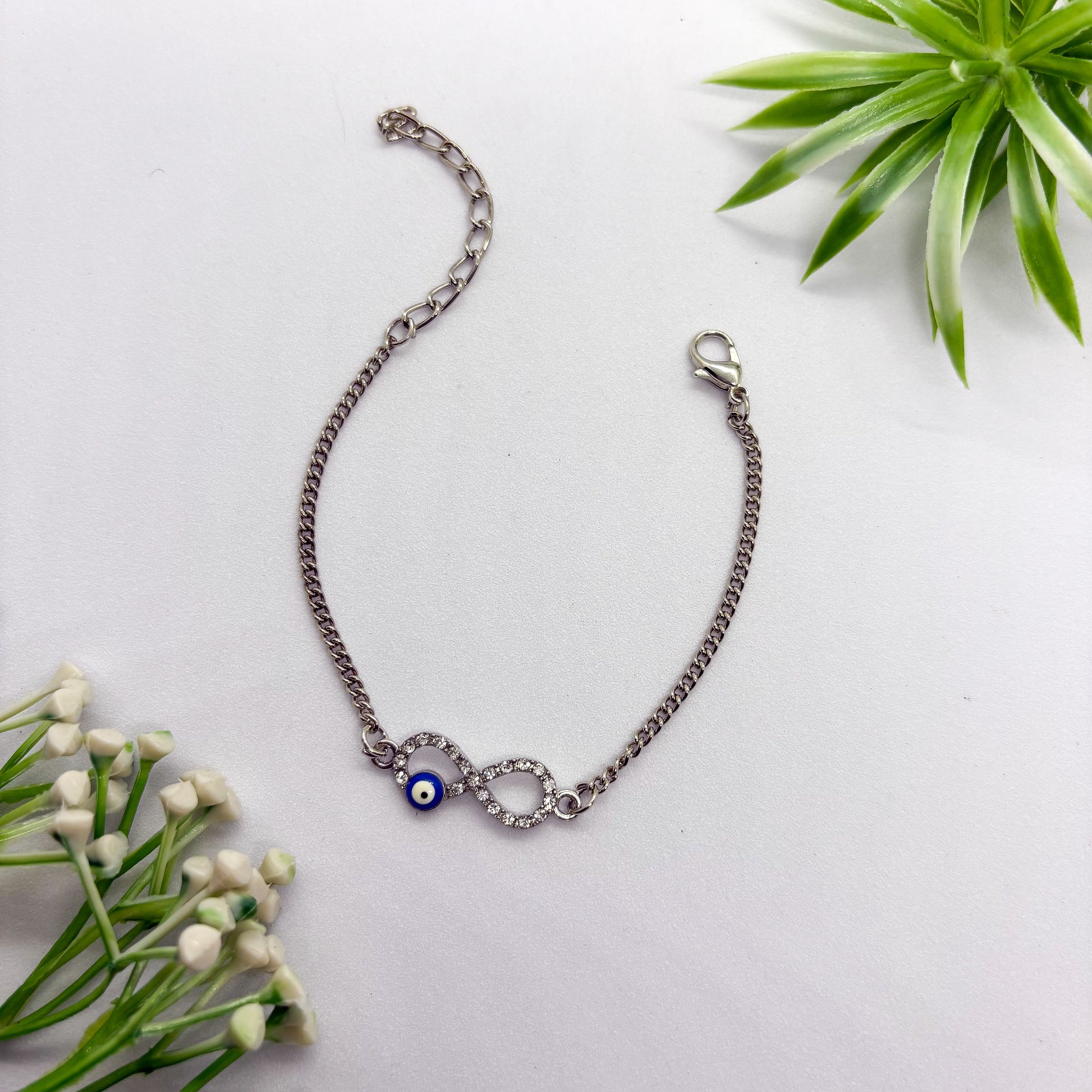 Infinity Evil Eye Chain Bracelet