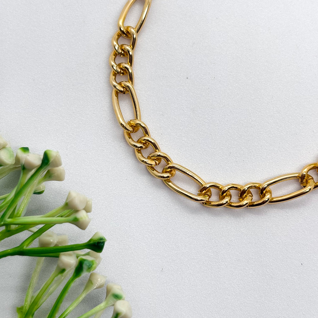 Classic Figaro Gold Chain Bracelet