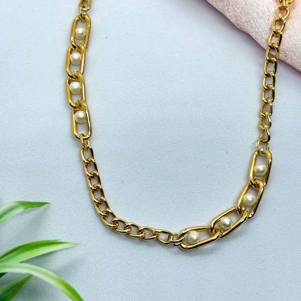 Pearl Fusion Chain Necklace