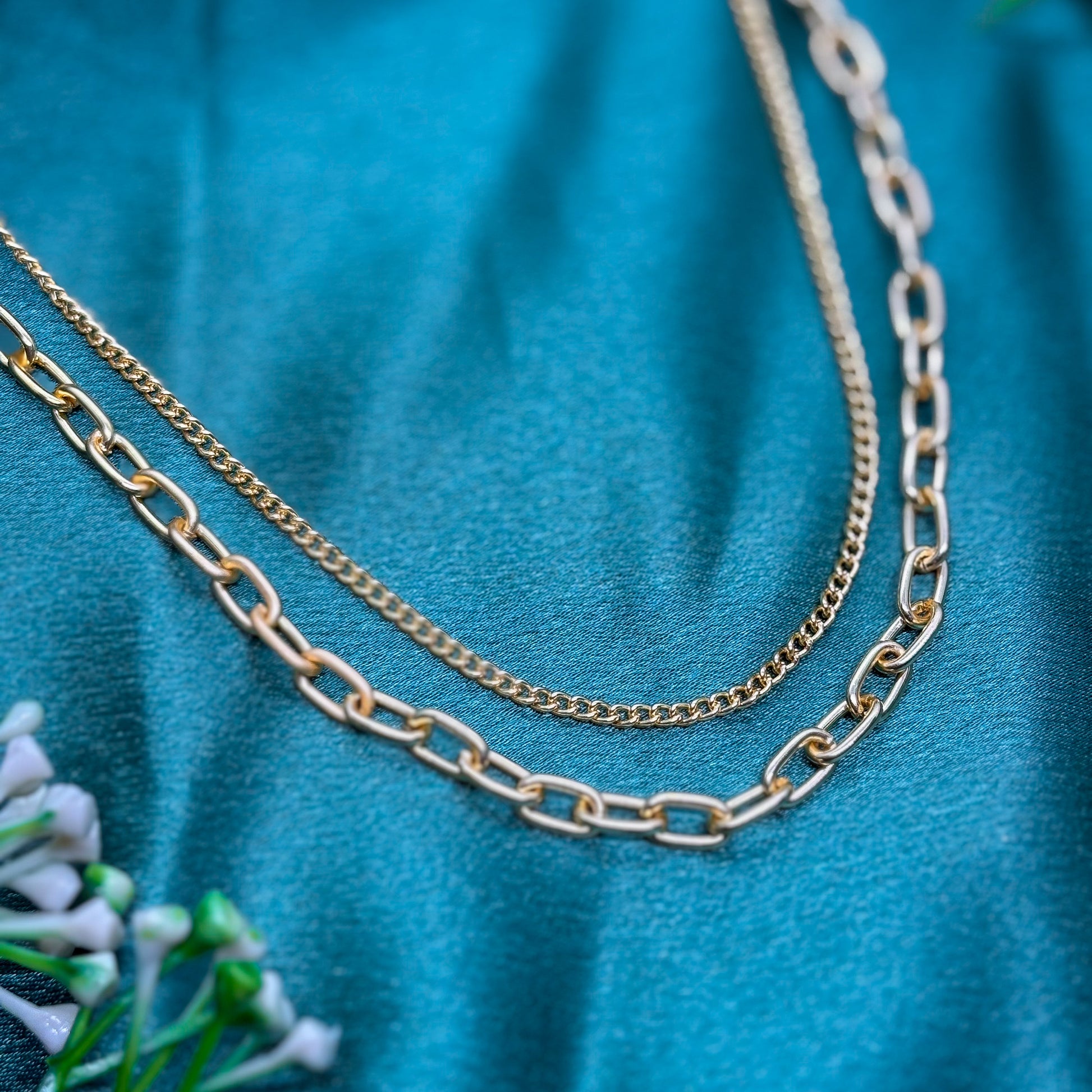 Golden Duo Layered Necklace