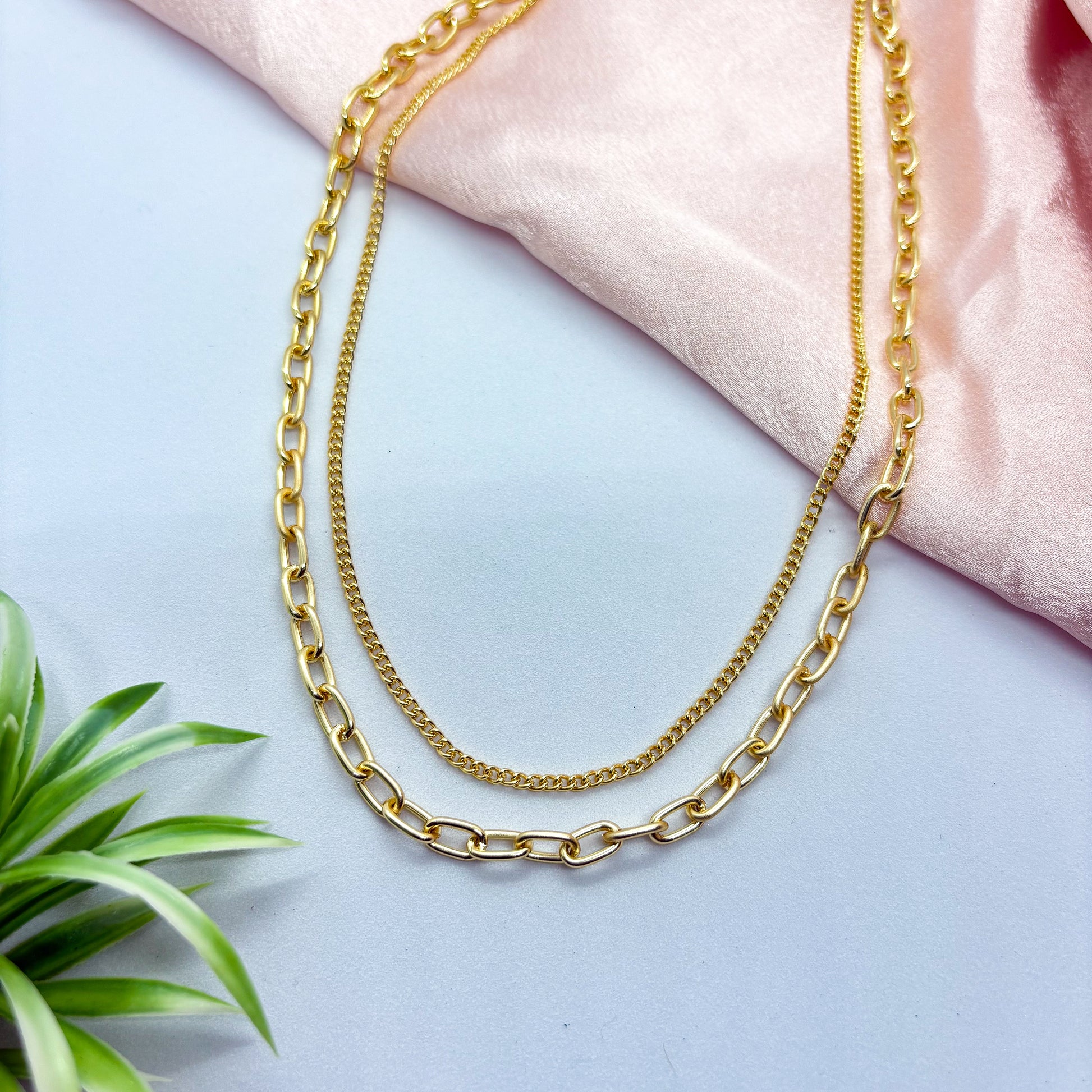Golden Duo Layered Necklace