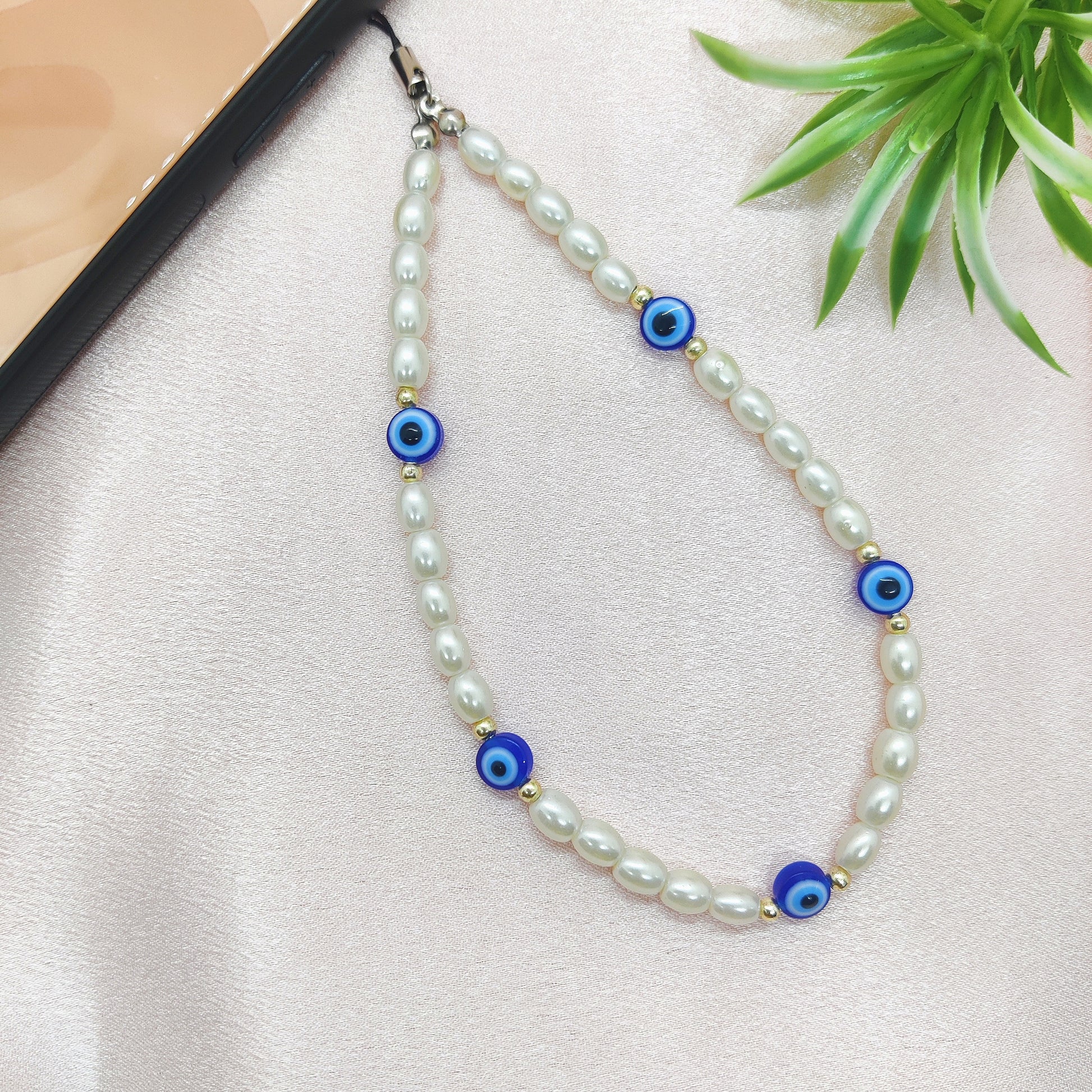 Eye Of Pearls Phone Charm