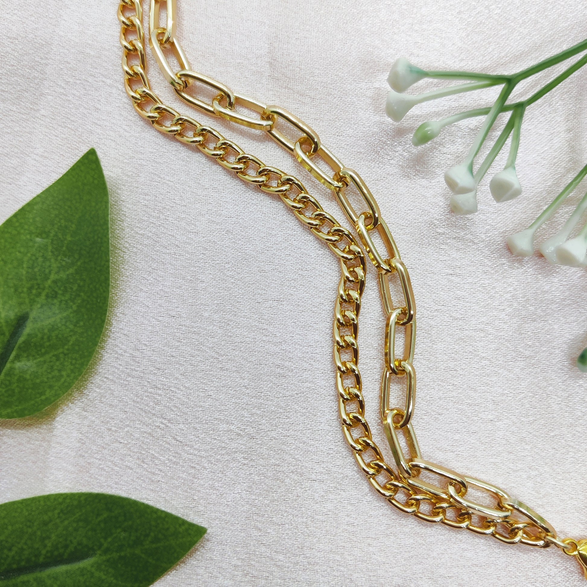 Double Layered Link Chain Bracelet