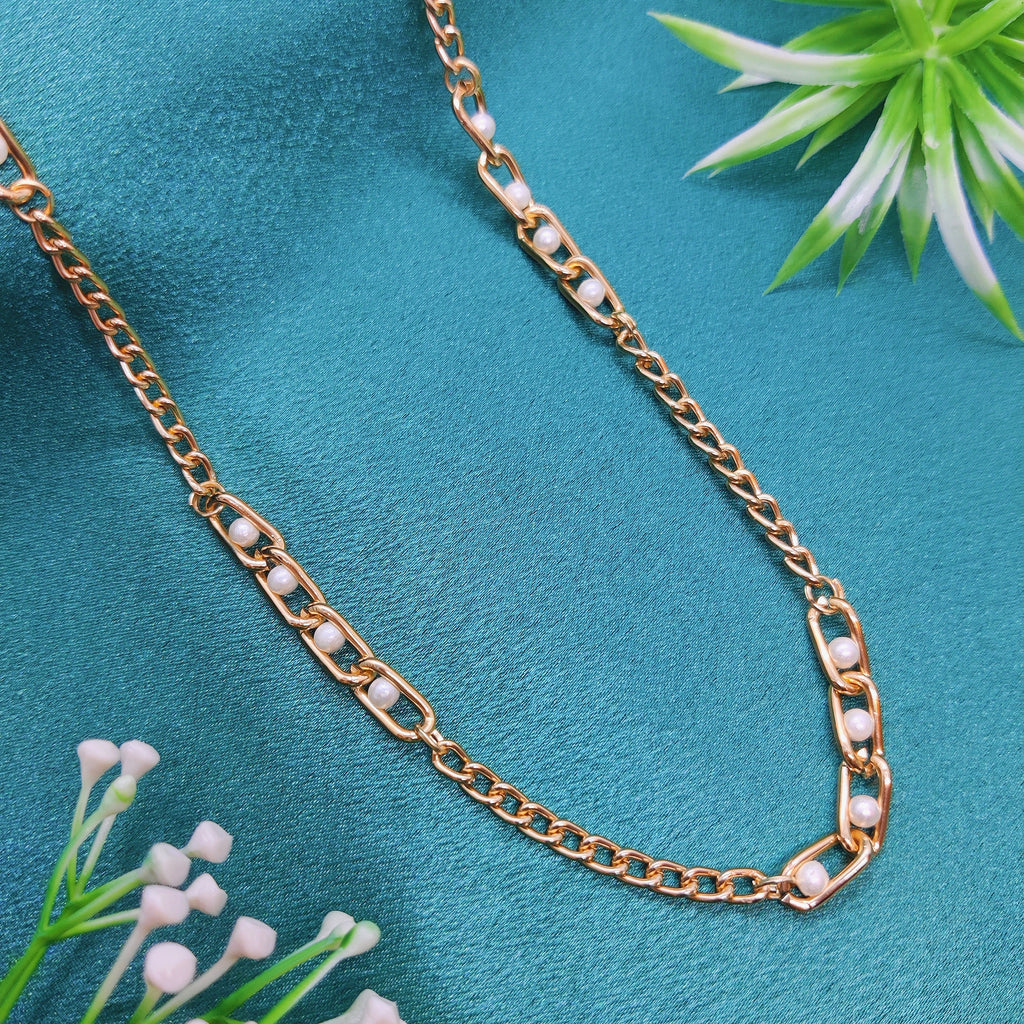 Pearl Fusion Chain Necklace