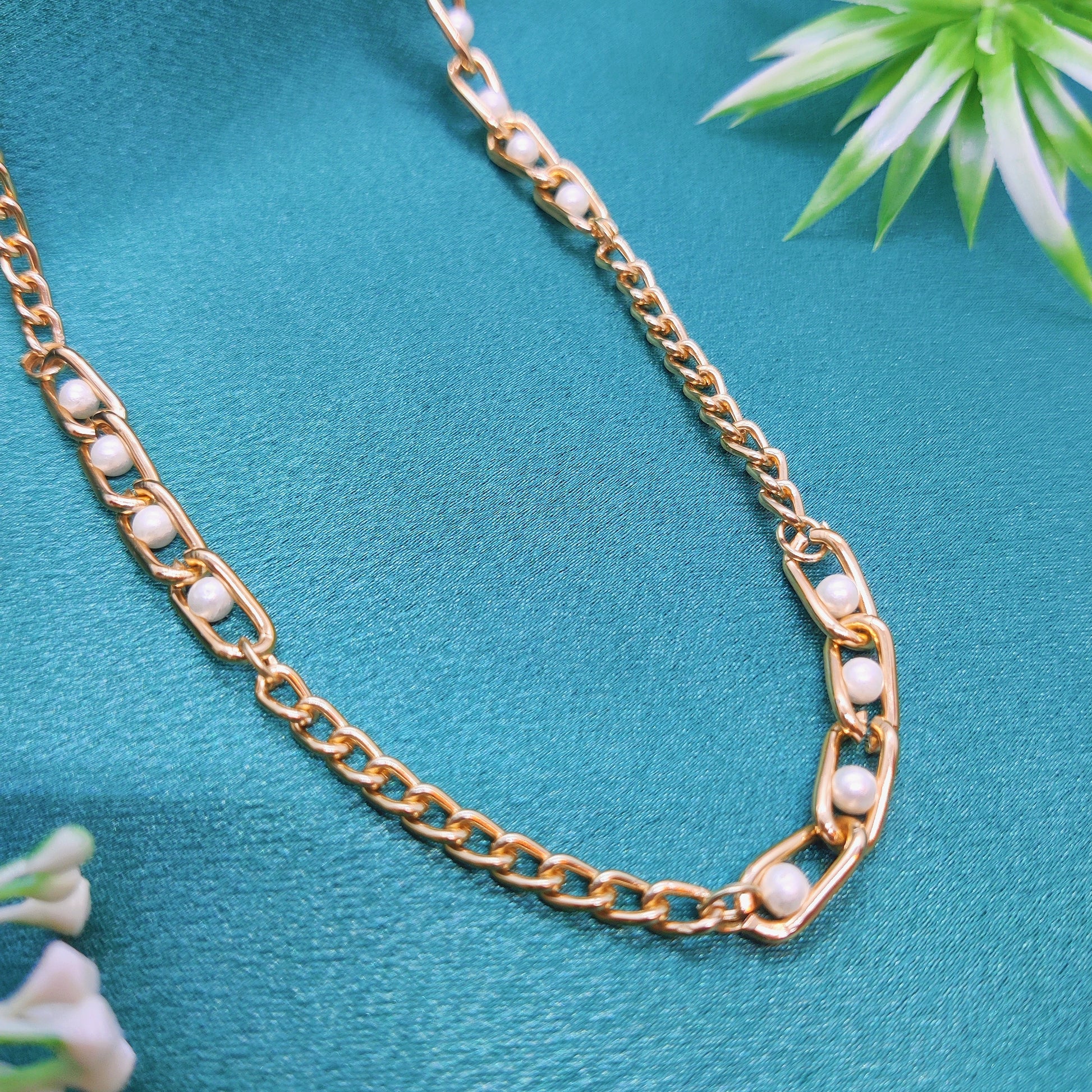 Pearl Fusion Chain Necklace