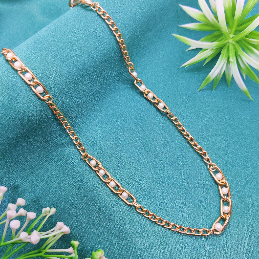 Pearl Fusion Chain Necklace