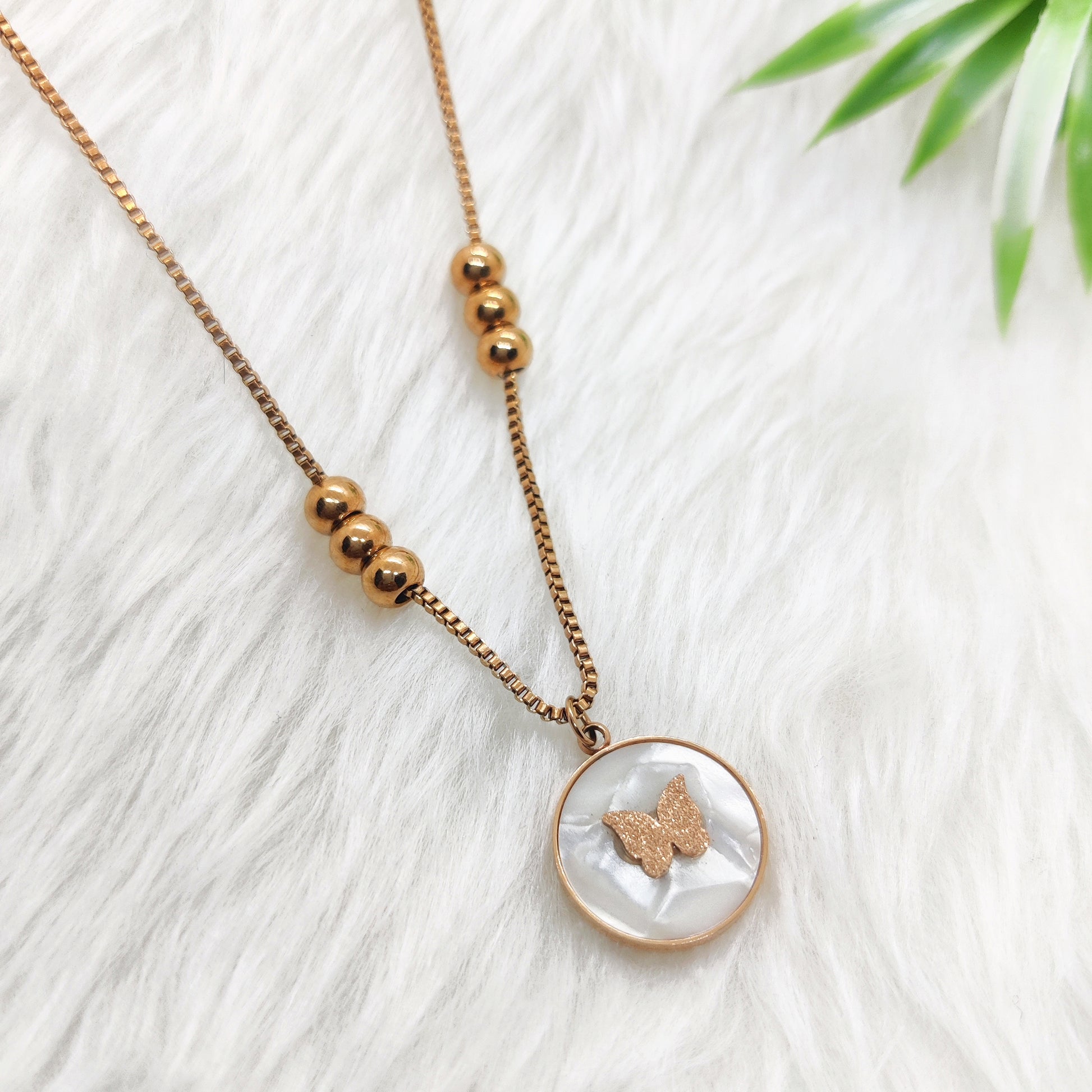 Moonlit Butterfly Necklace