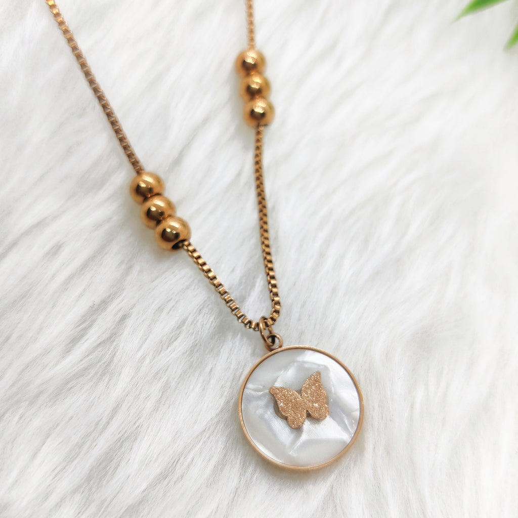 Moonlit Butterfly Necklace