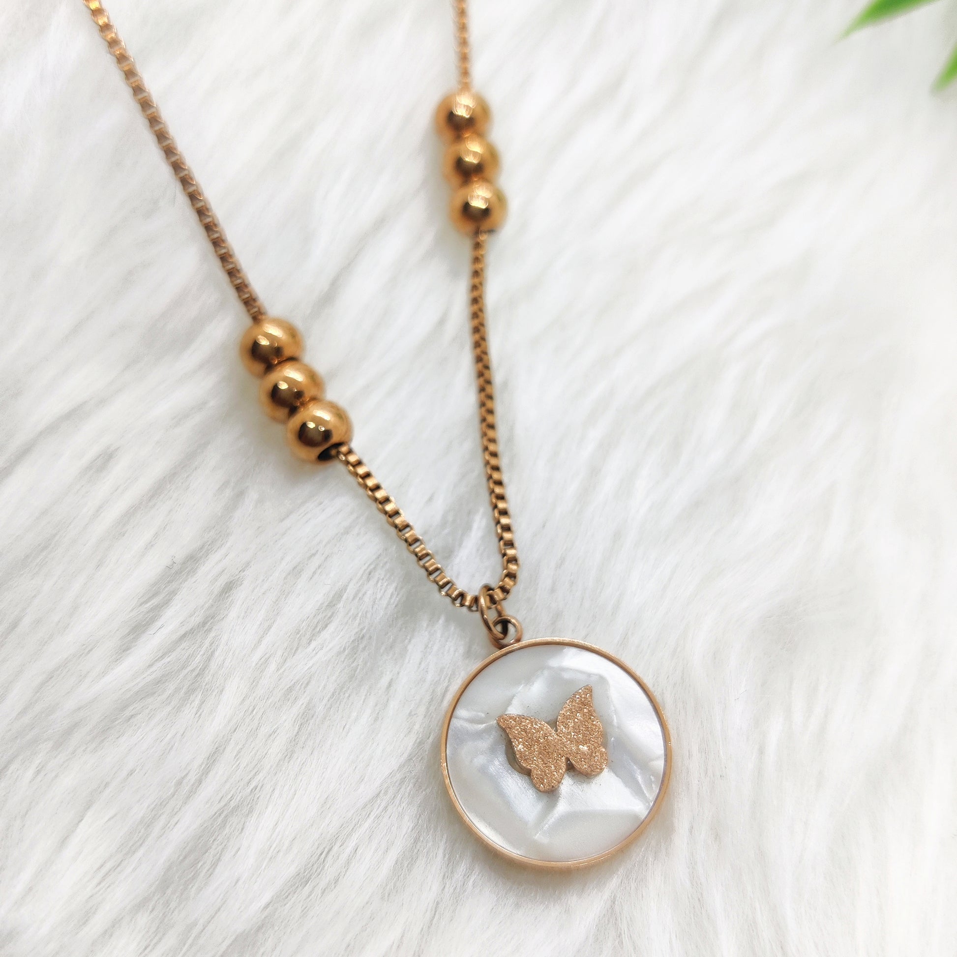 Moonlit Butterfly Necklace