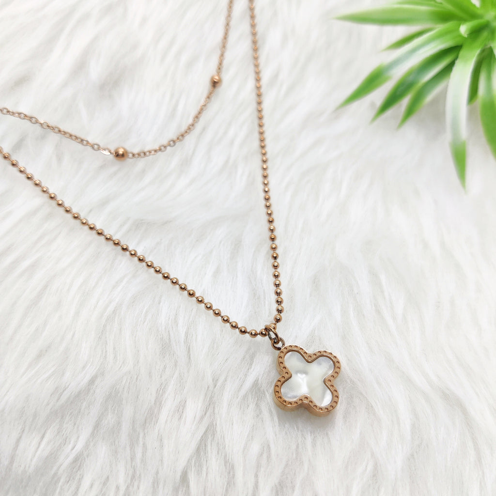 Reversible Clover Necklace