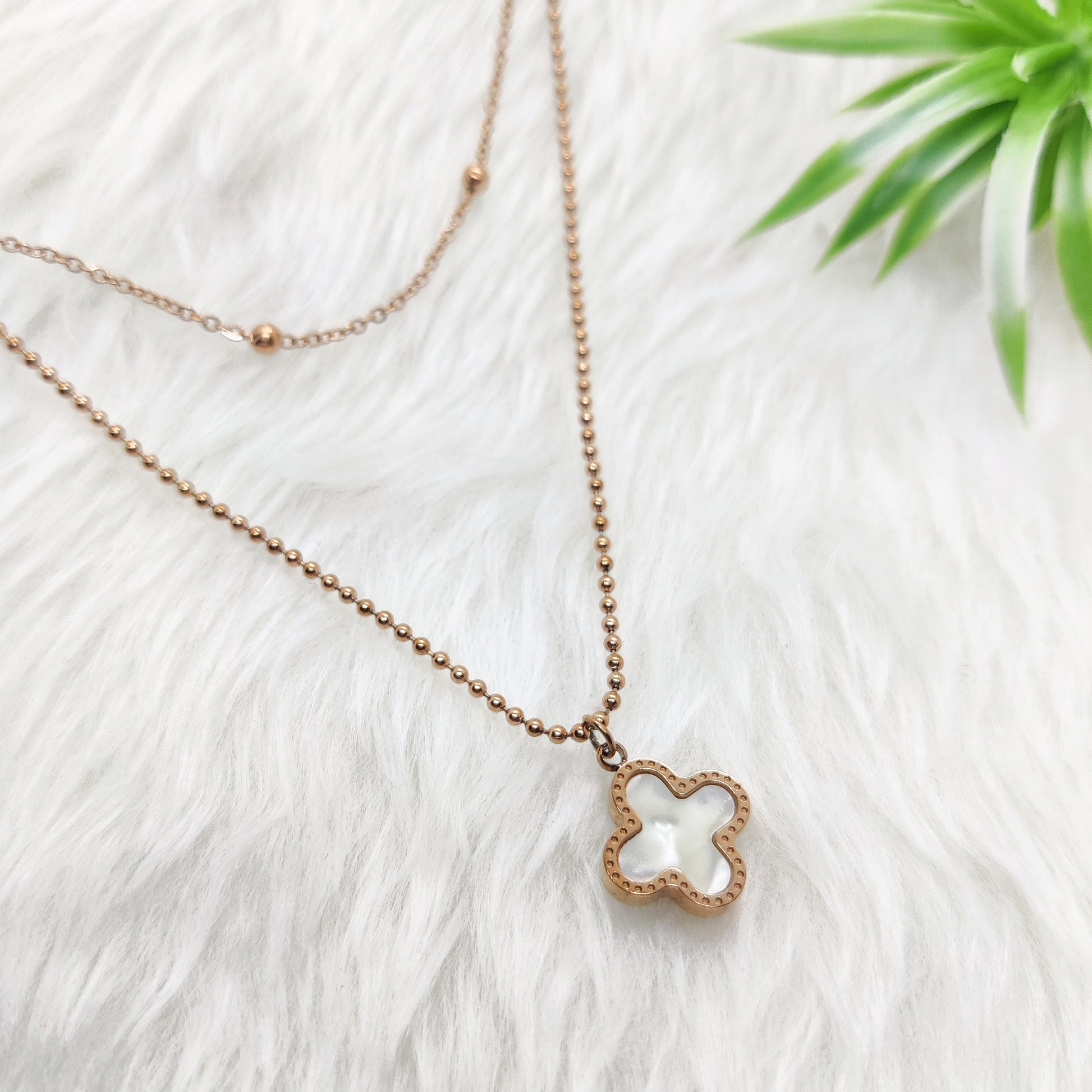 Reversible Clover Necklace