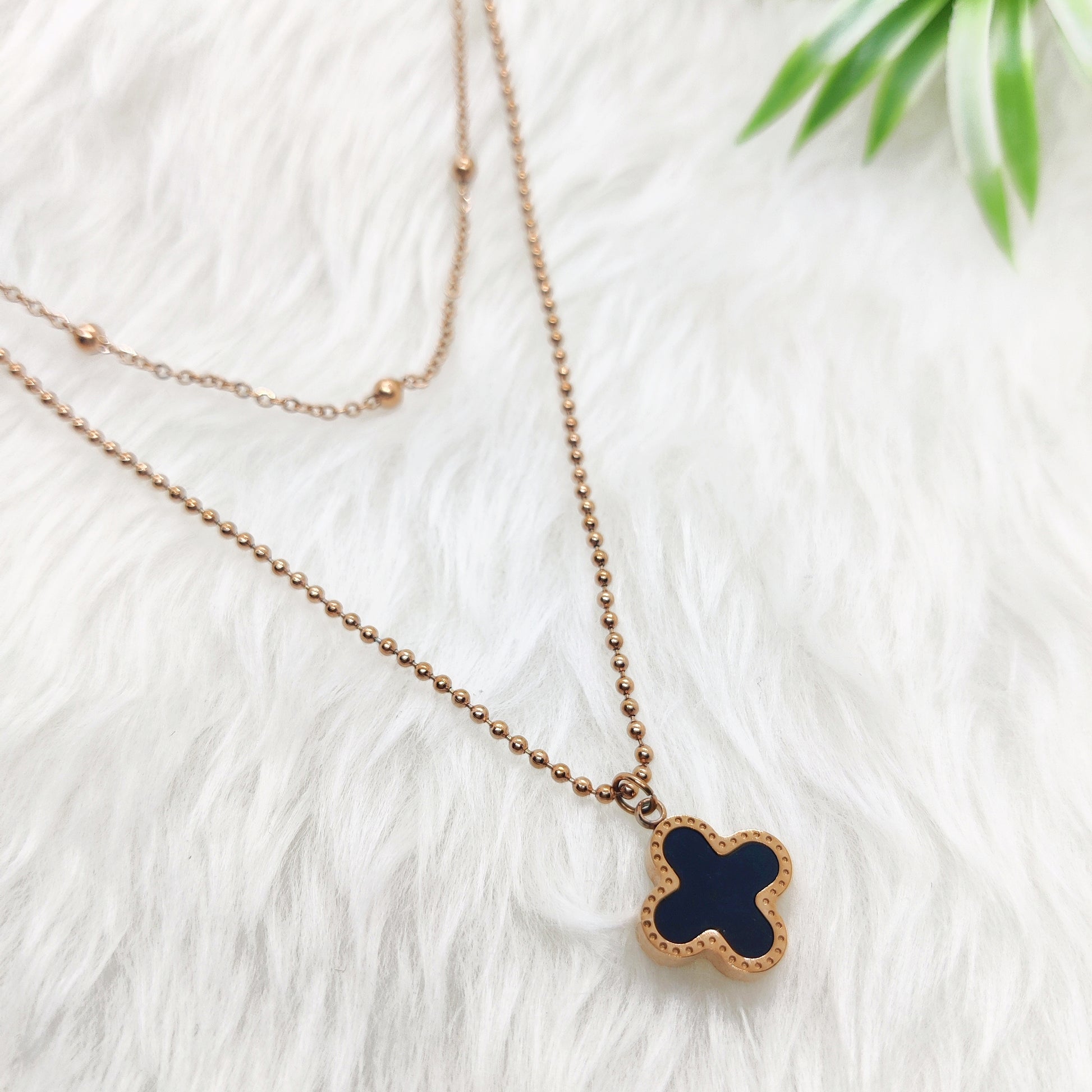 Reversible Clover Necklace