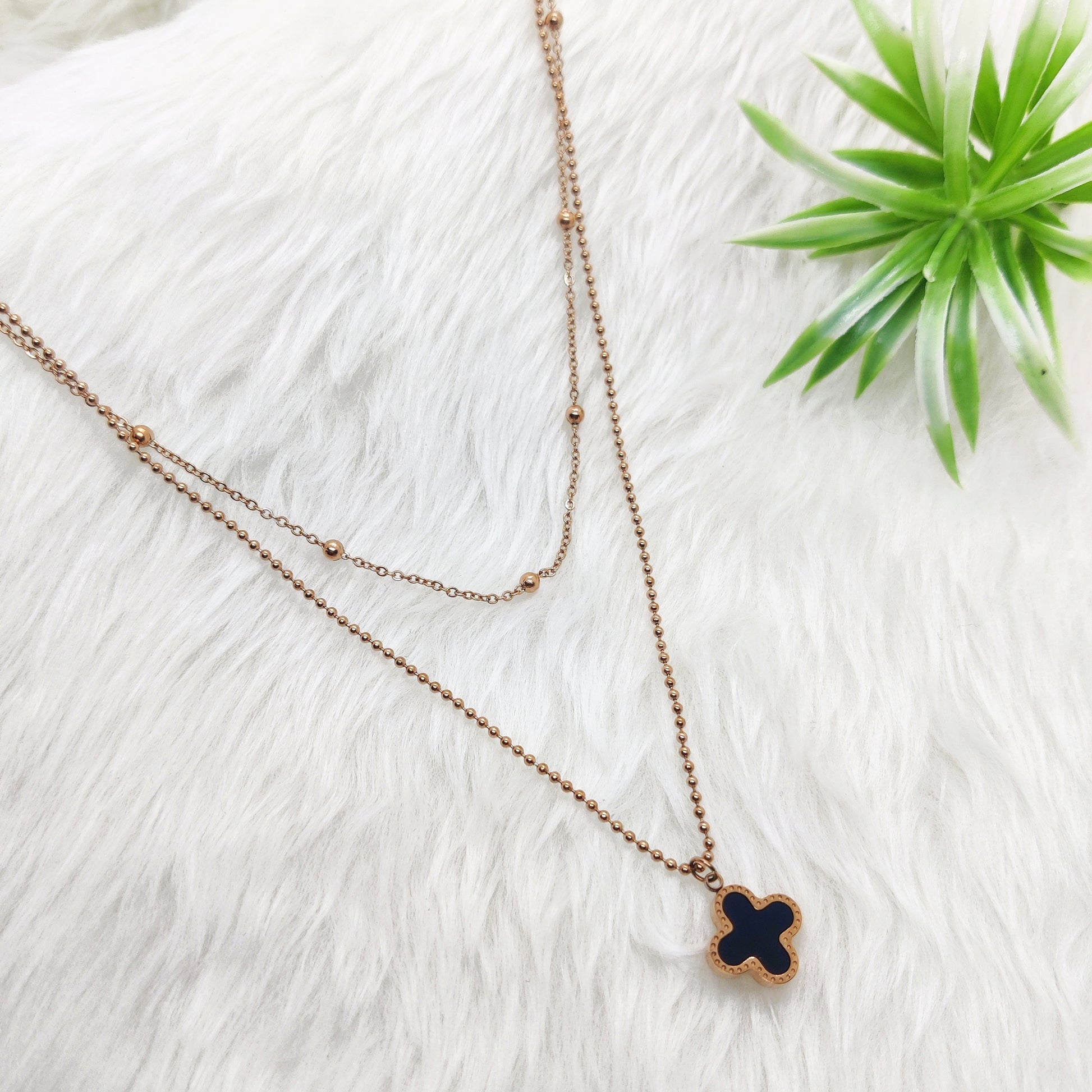 Reversible Clover Necklace