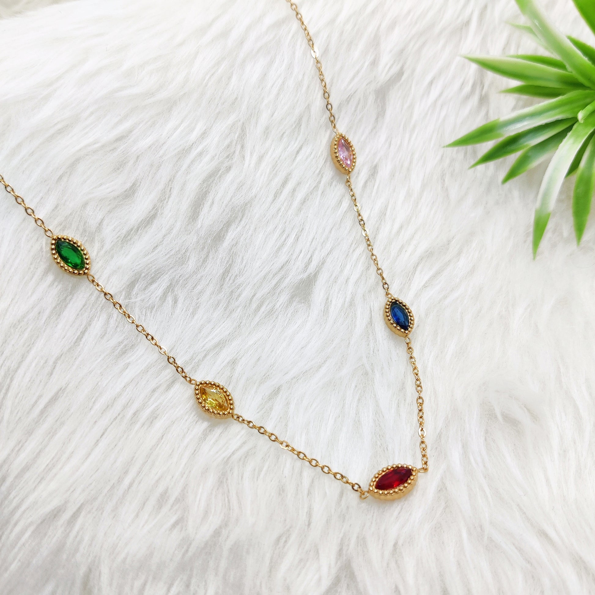 Gemstone Whisper Necklace